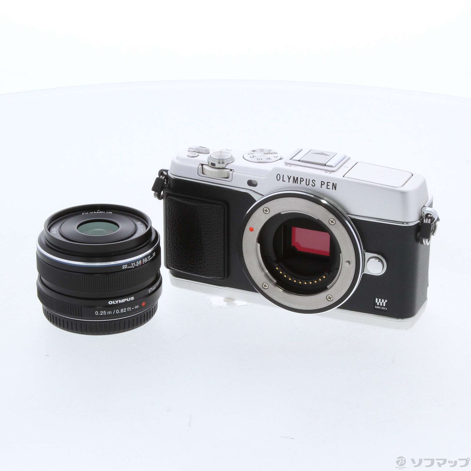 中古】PEN E-P5 17mm F1.8レンズキット (シルバー) (1605万画素／SDXC ...