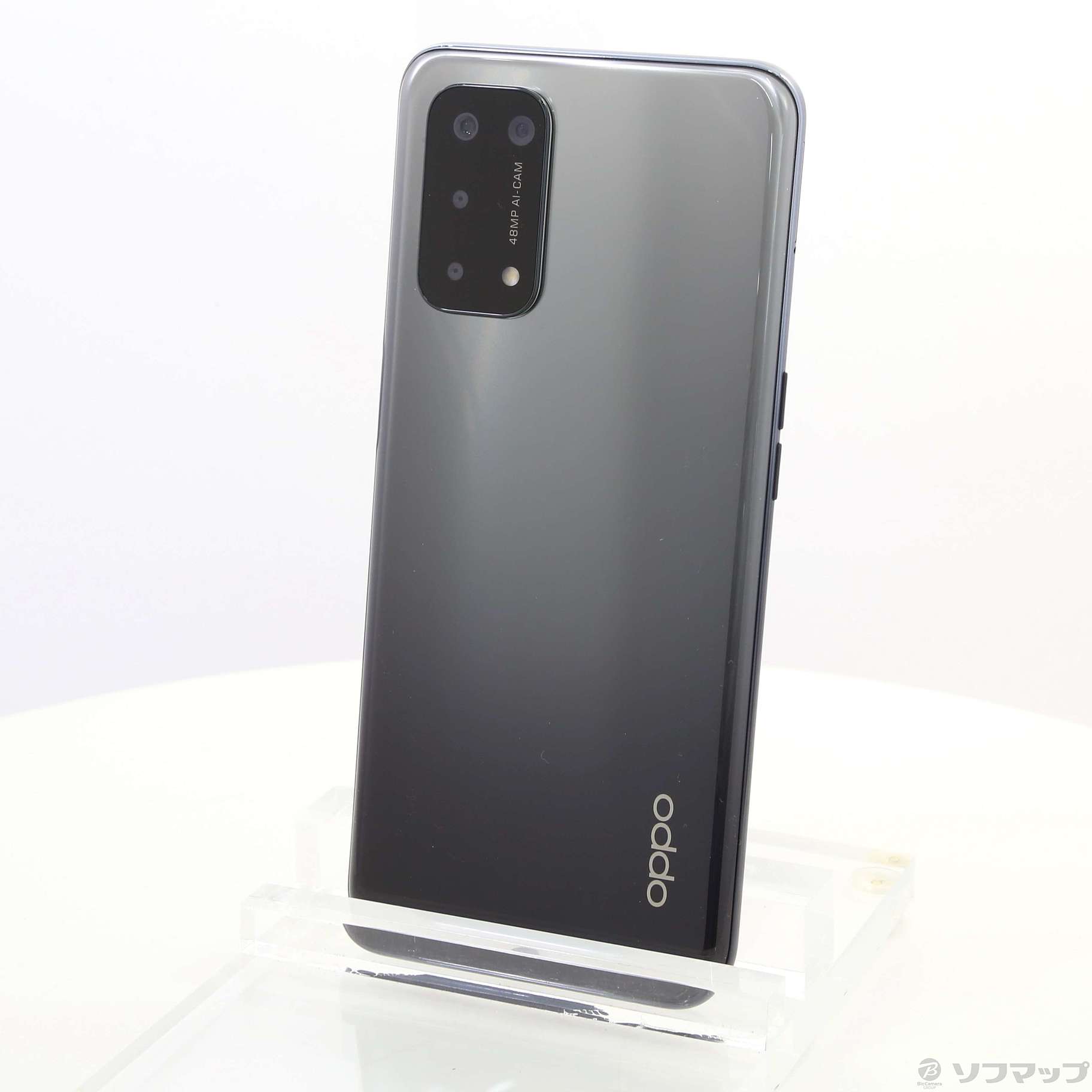 中古】OPPO A54 5G 64GB シルバーブラック OPG02 auロック解除