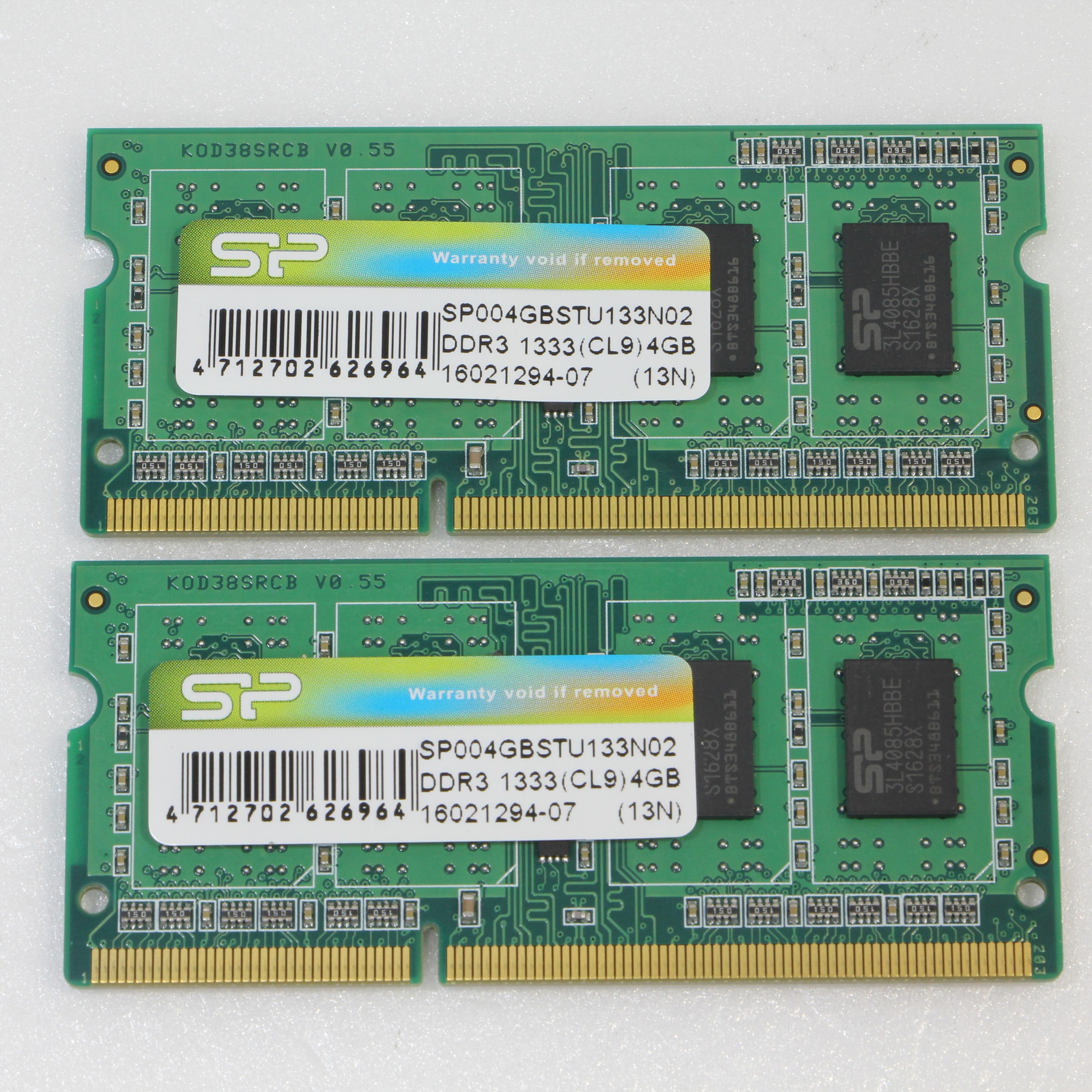 DDR3 8GB 2枚組 計16GBノート用1333 PC3-10600 新品到着後10日以内対応＊発送