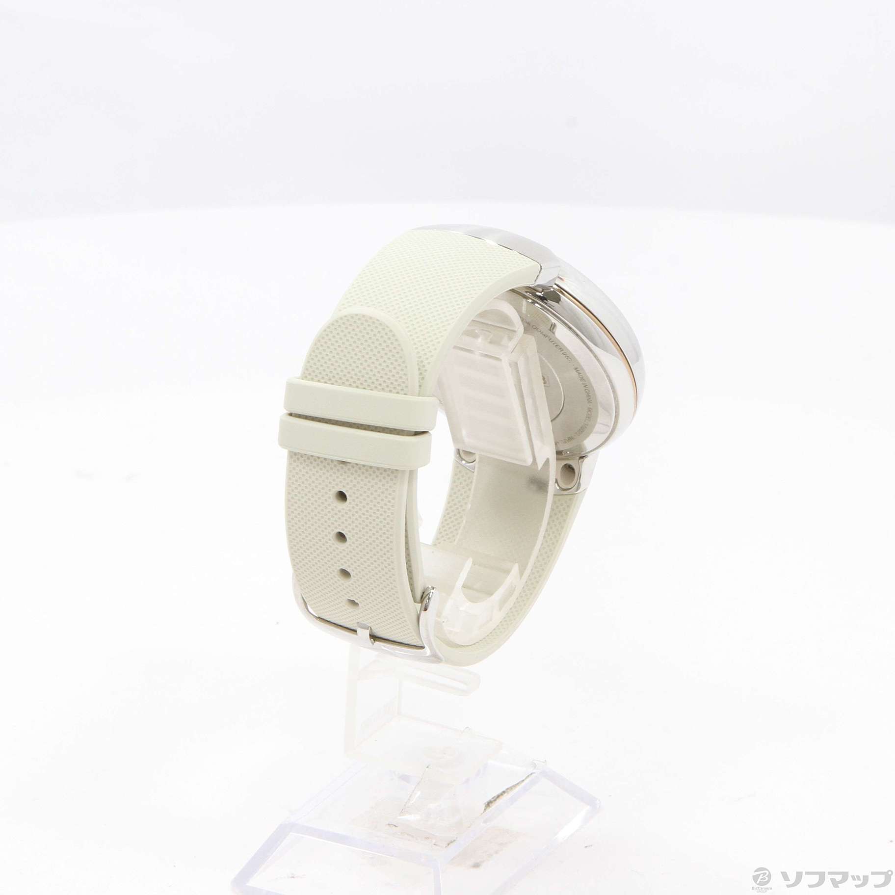 中古】ASUS ZenWatch 3 WI503Q-RGR04 シルバー／ベージュ(ラバー