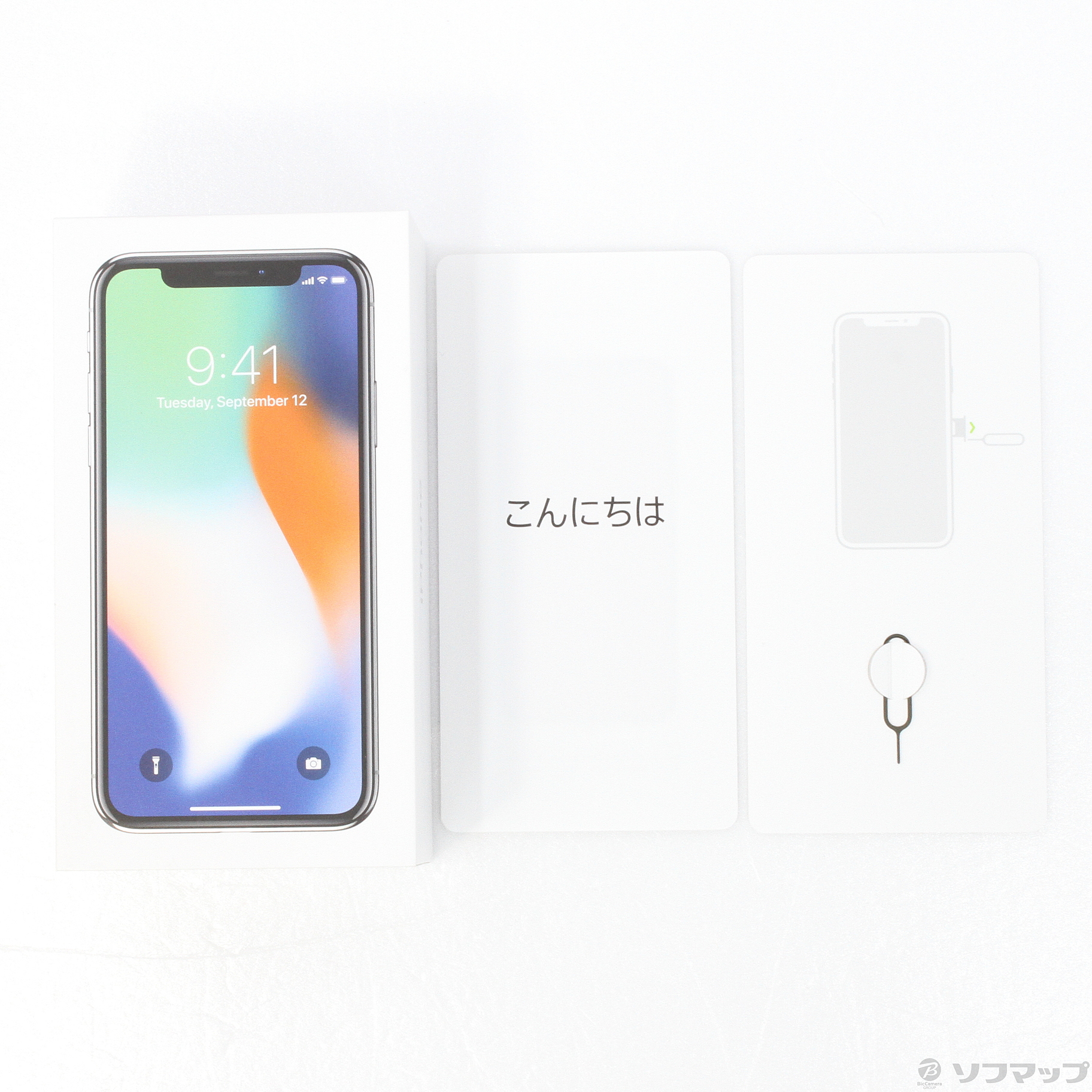 iPhone X か細い 64GB Silver SIMフリー Apple