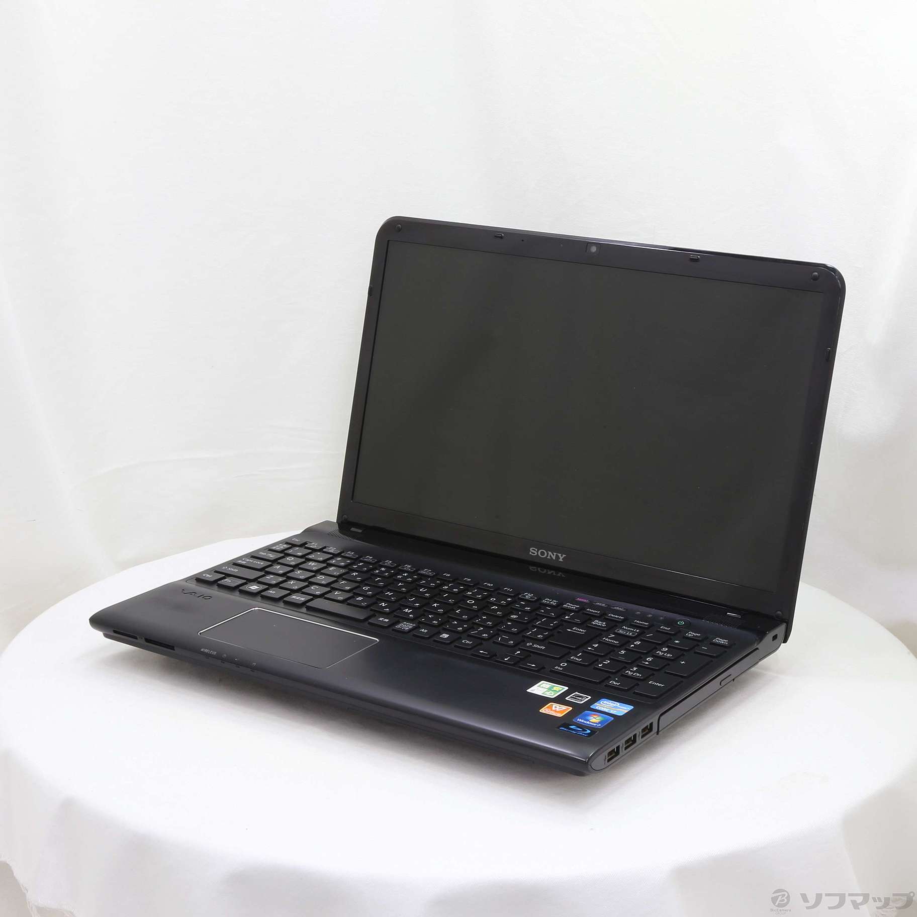 中古】格安安心パソコン VAIO E SVE15118FJB ブラック [2133034878005