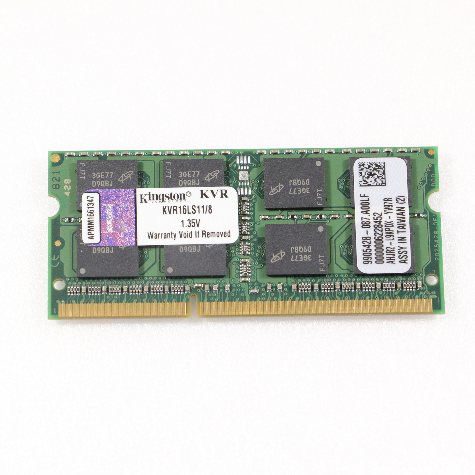 中古】低電圧版ノートPCメモリ 204P DDR3 8GB PC3L-12800 DDR3L-1600