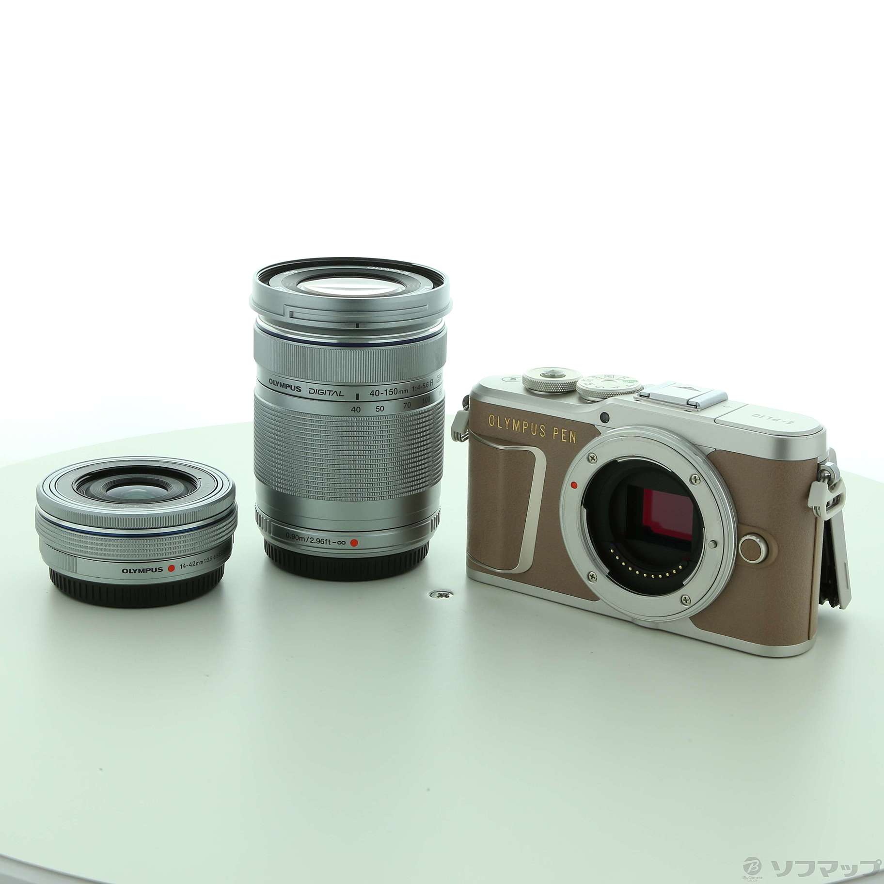 〔展示品〕 OLYMPUS PEN E-PL10 EZダブルズームキット ブラウン