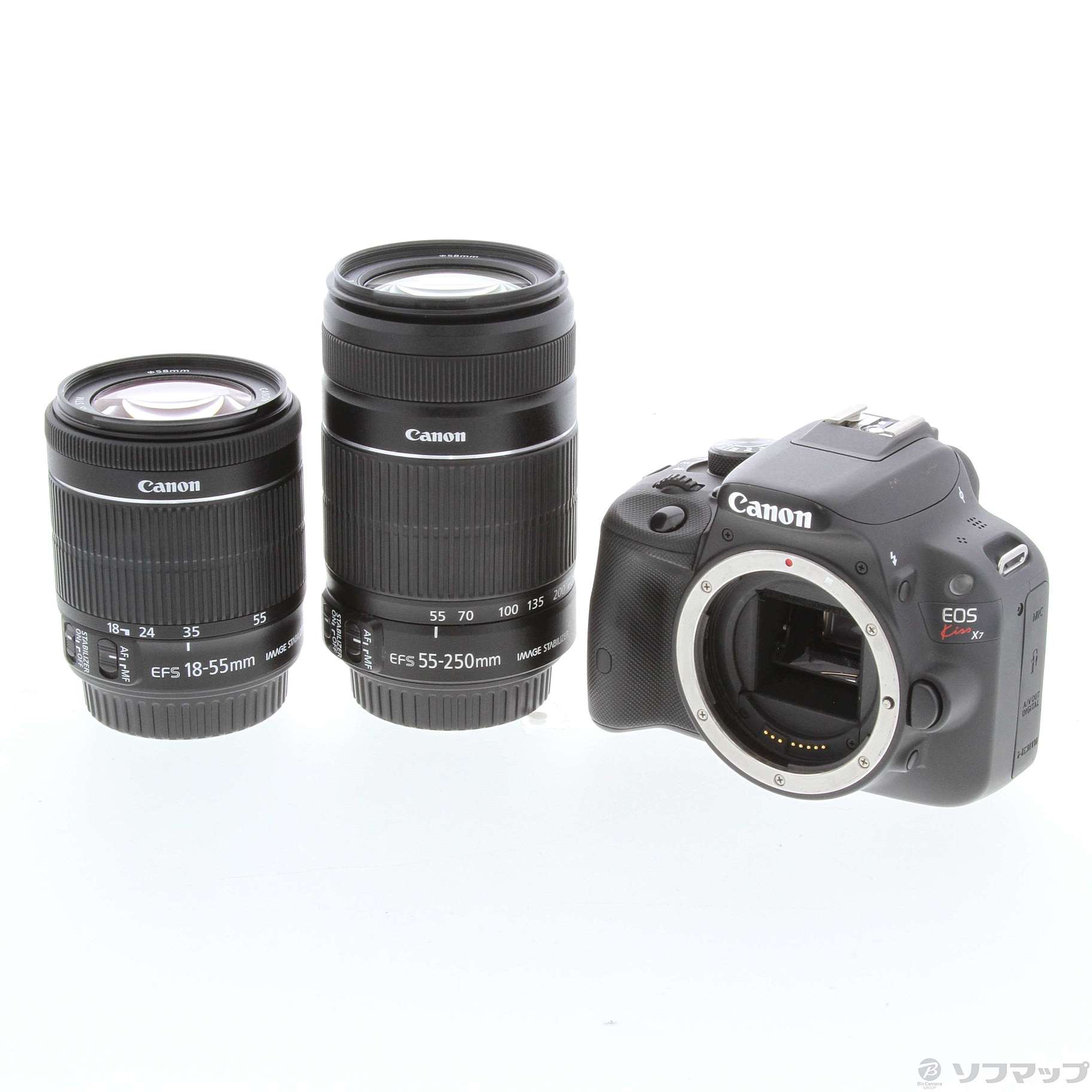 オンラインストアサイト Canon EOS セット レンズ Wズームキット X7 KISS デジタルカメラ