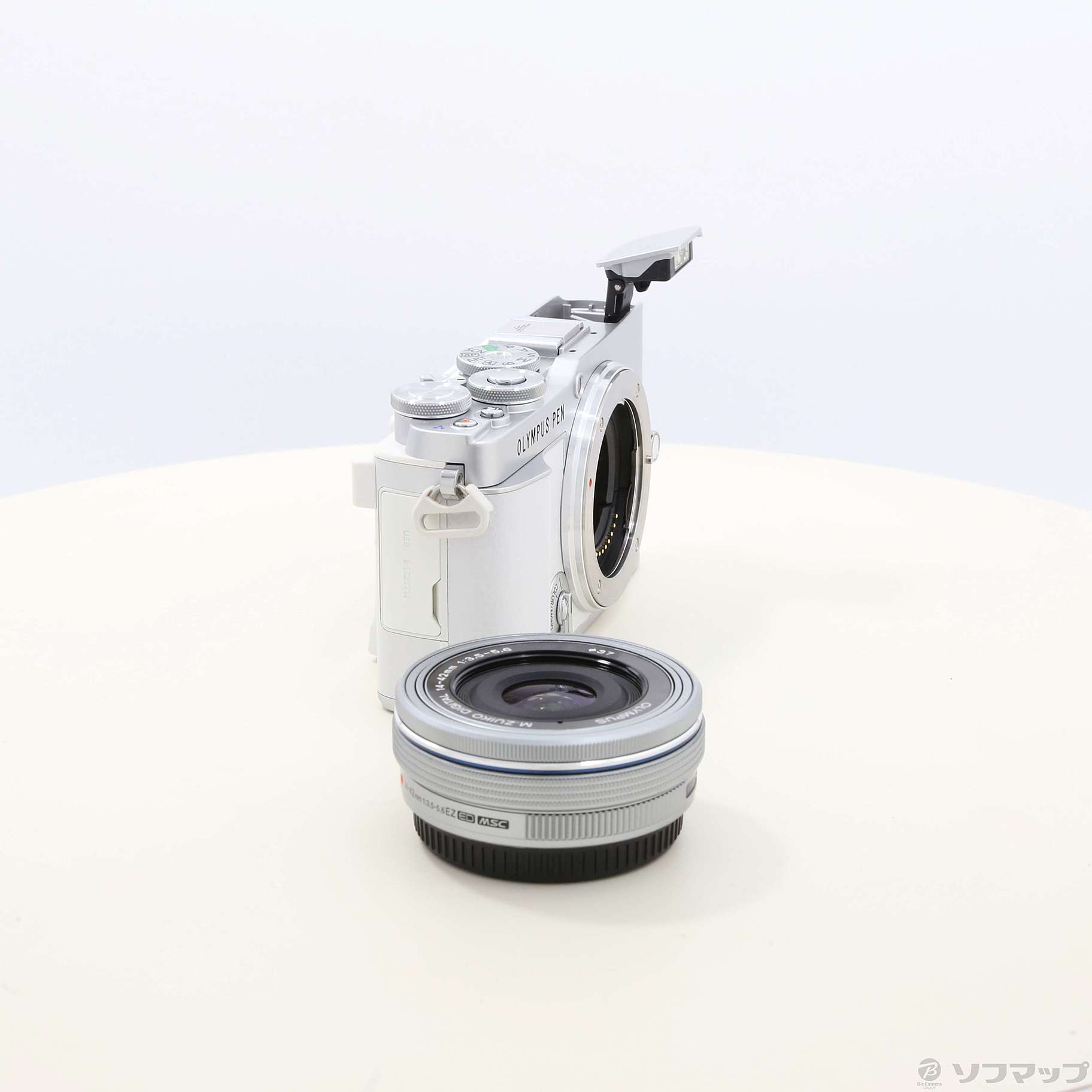 中古】OLYMPUS PEN E-P7 14-42mm EZレンズキット ホワイト