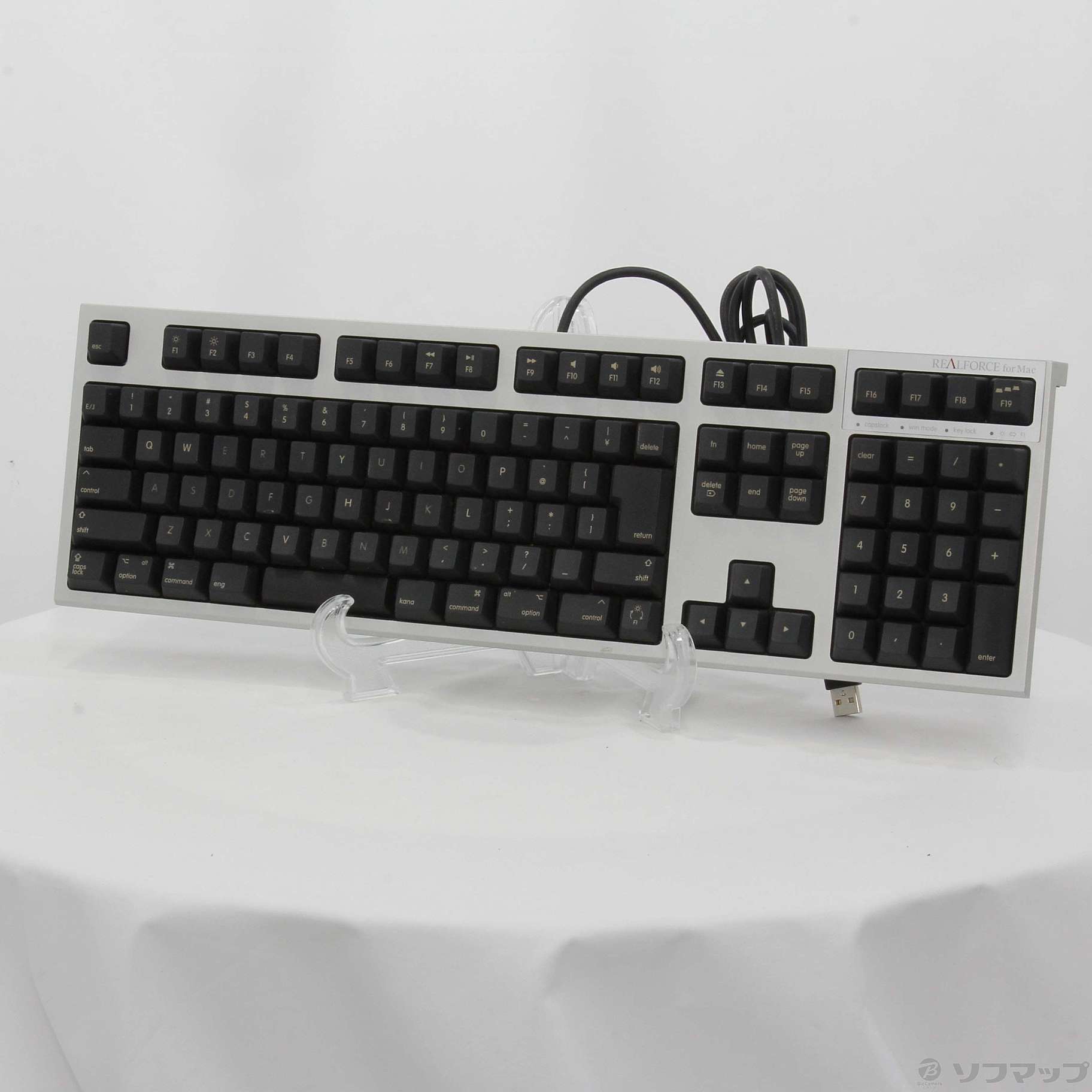 中古】REALFORCE SA for Mac R2SA-JP3M-BK ブラック&シルバー