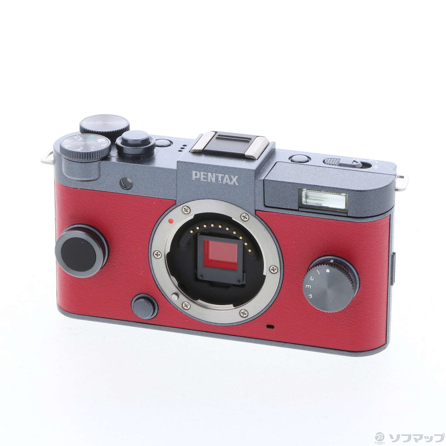 正規品特価セール PENTAX Q−S1 GUNMETAL/RED ボディ Q-S1 デジタルカメラ