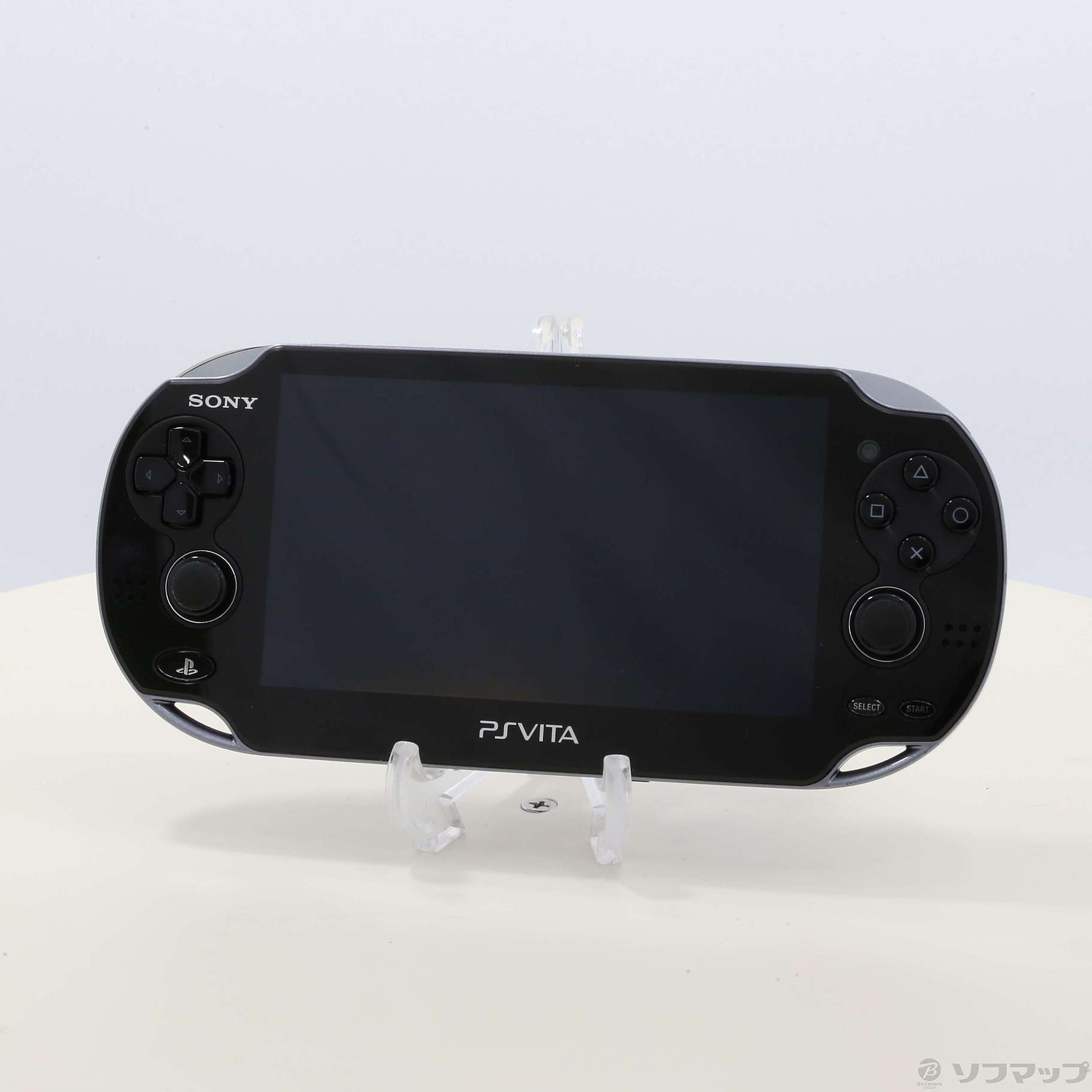 中古】PlayStation Vita 3G／WI-FIモデル クリスタルブラックPCH-1100