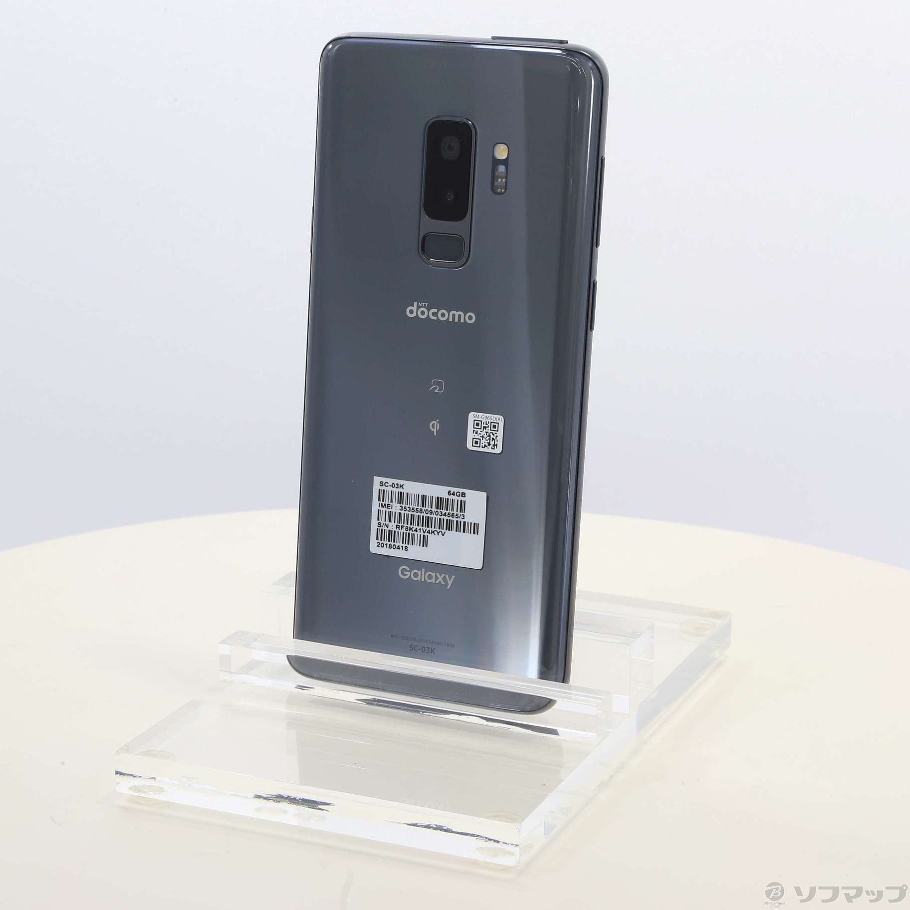 若者に人気のブランド 中古】GALAXY S9+ docomoロック SC-03K チタニウムグレー 64GB スマートフォン本体