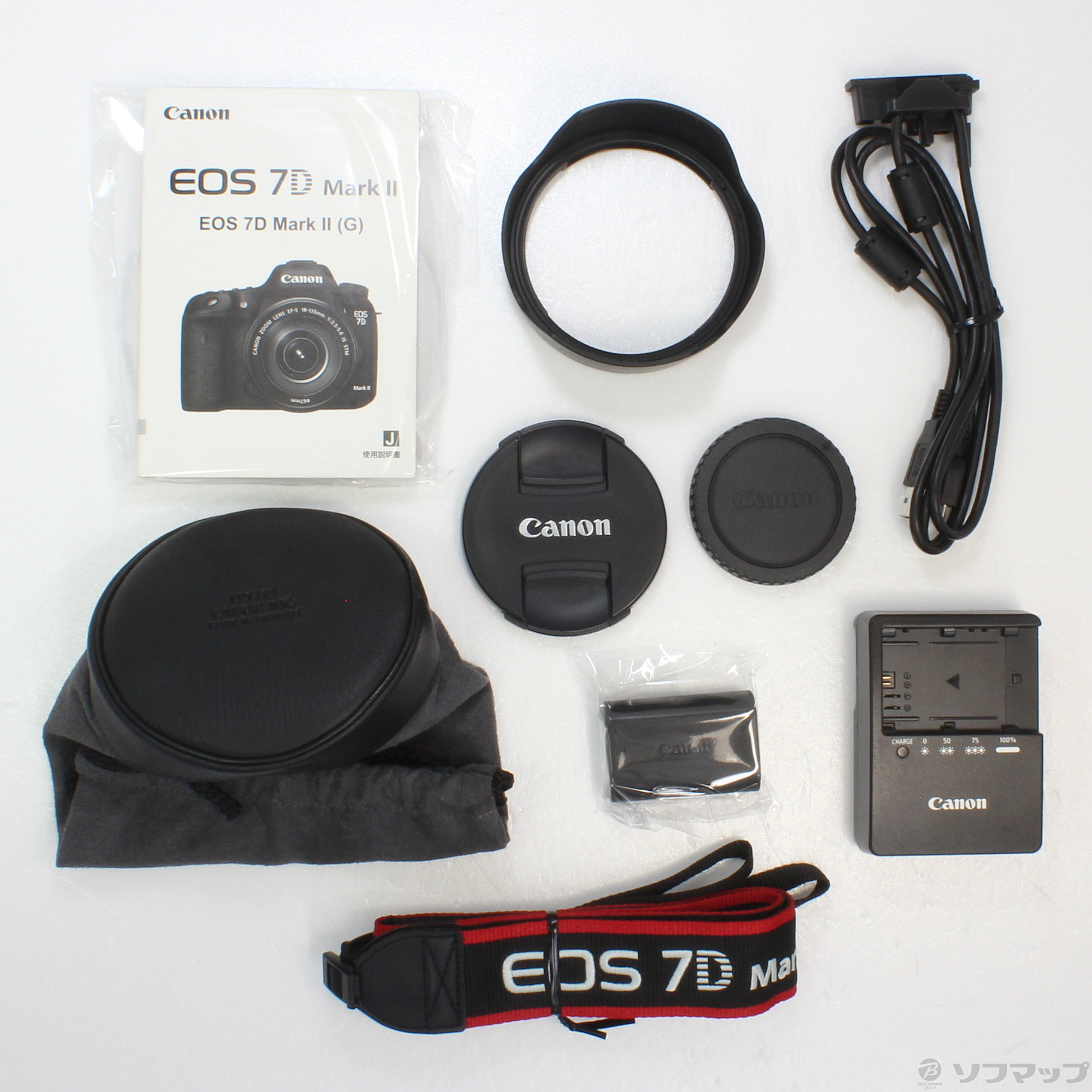 中古】EOS 7D MarkII (2020万画素／SDXC) EF24-70L IS USM レンズ 