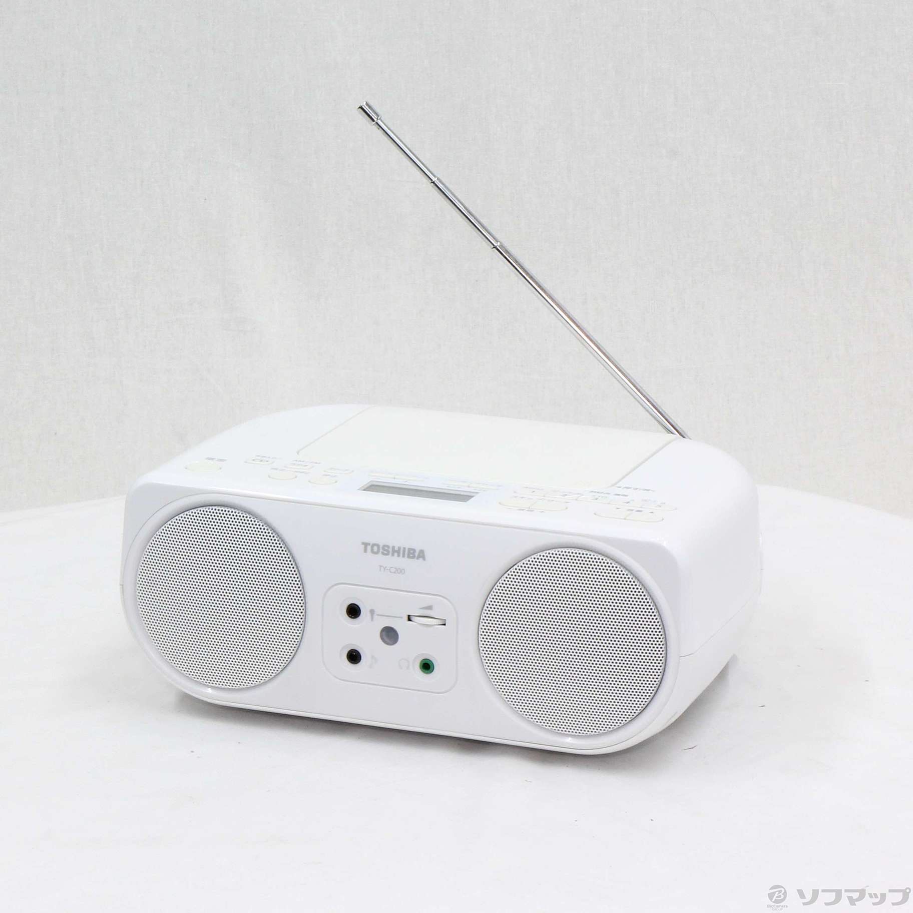 東芝 CDラジオ ホワイト TY-C200(W)(1台)