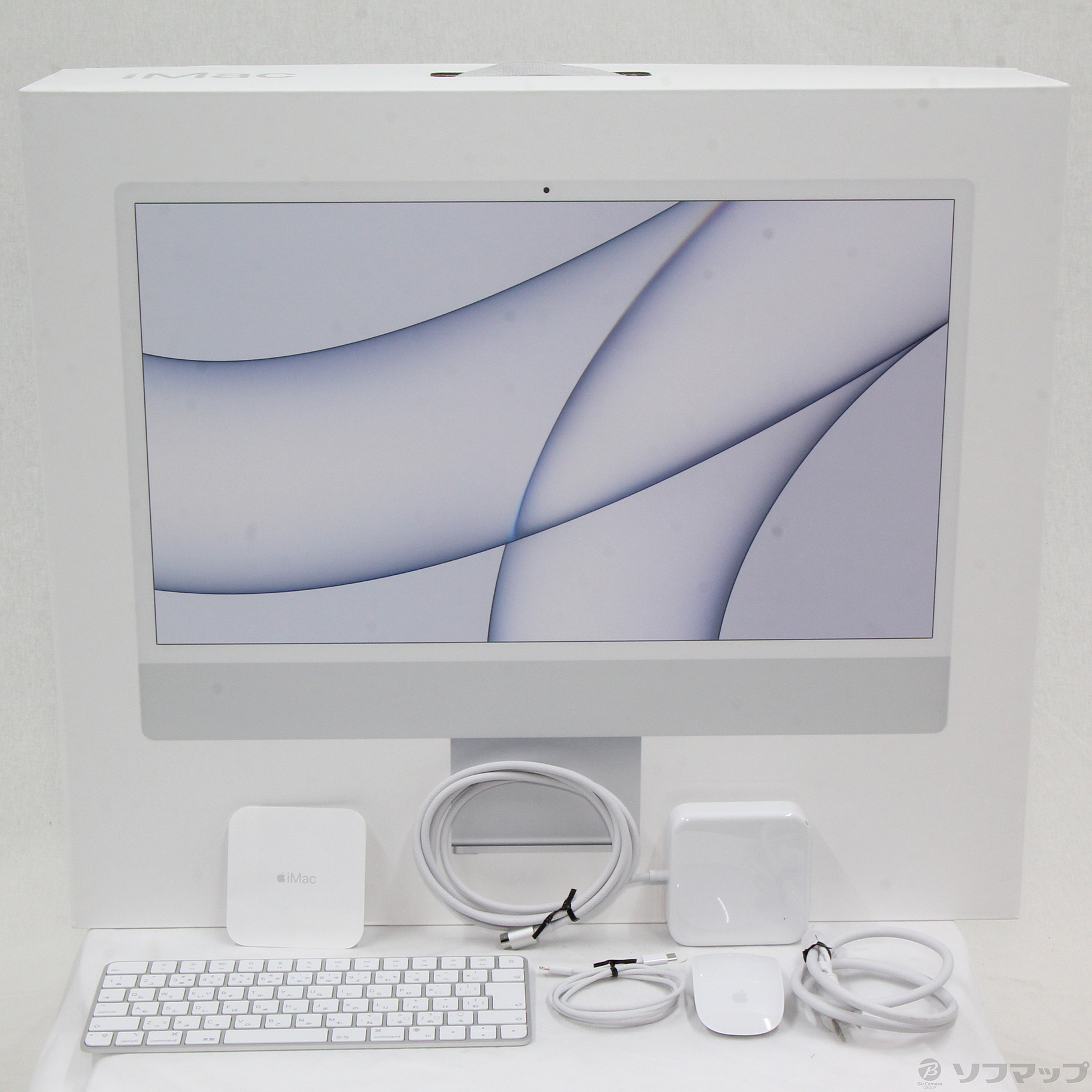 iMac 24-inch Mid 2021 MGTF3J／A Apple M1 8コアCPU_7コアGPU 8GB SSD256GB シルバー  〔macOS v11.6〕