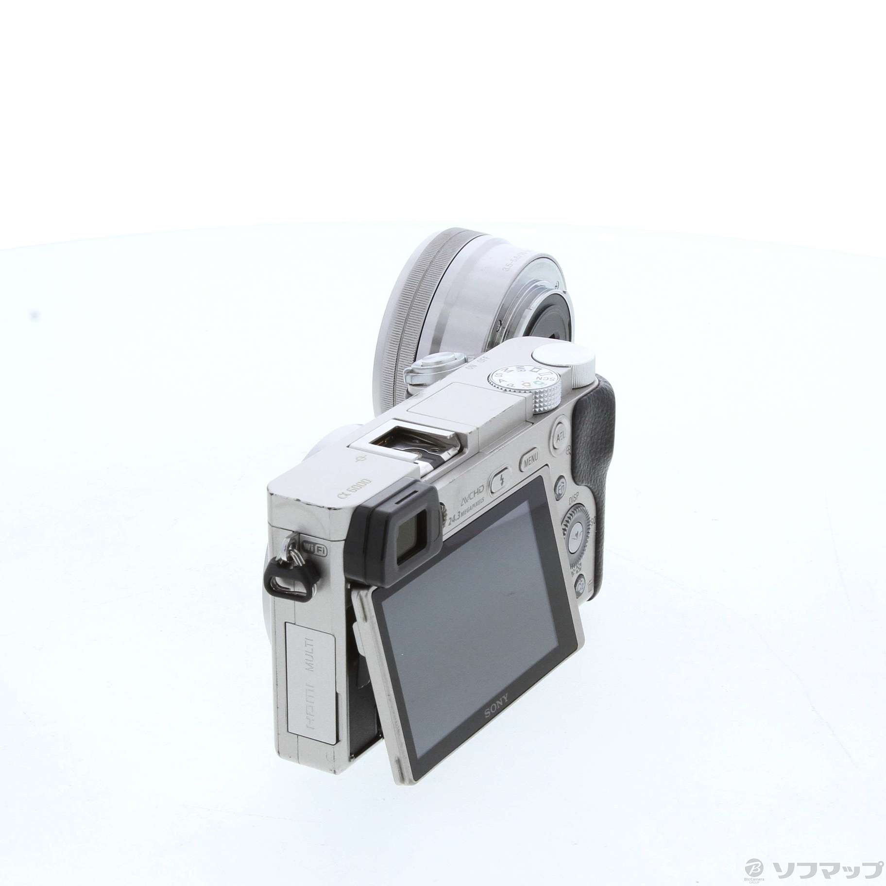 中古】α6000 パワーズームレンズキット シルバー ILCE-6000L