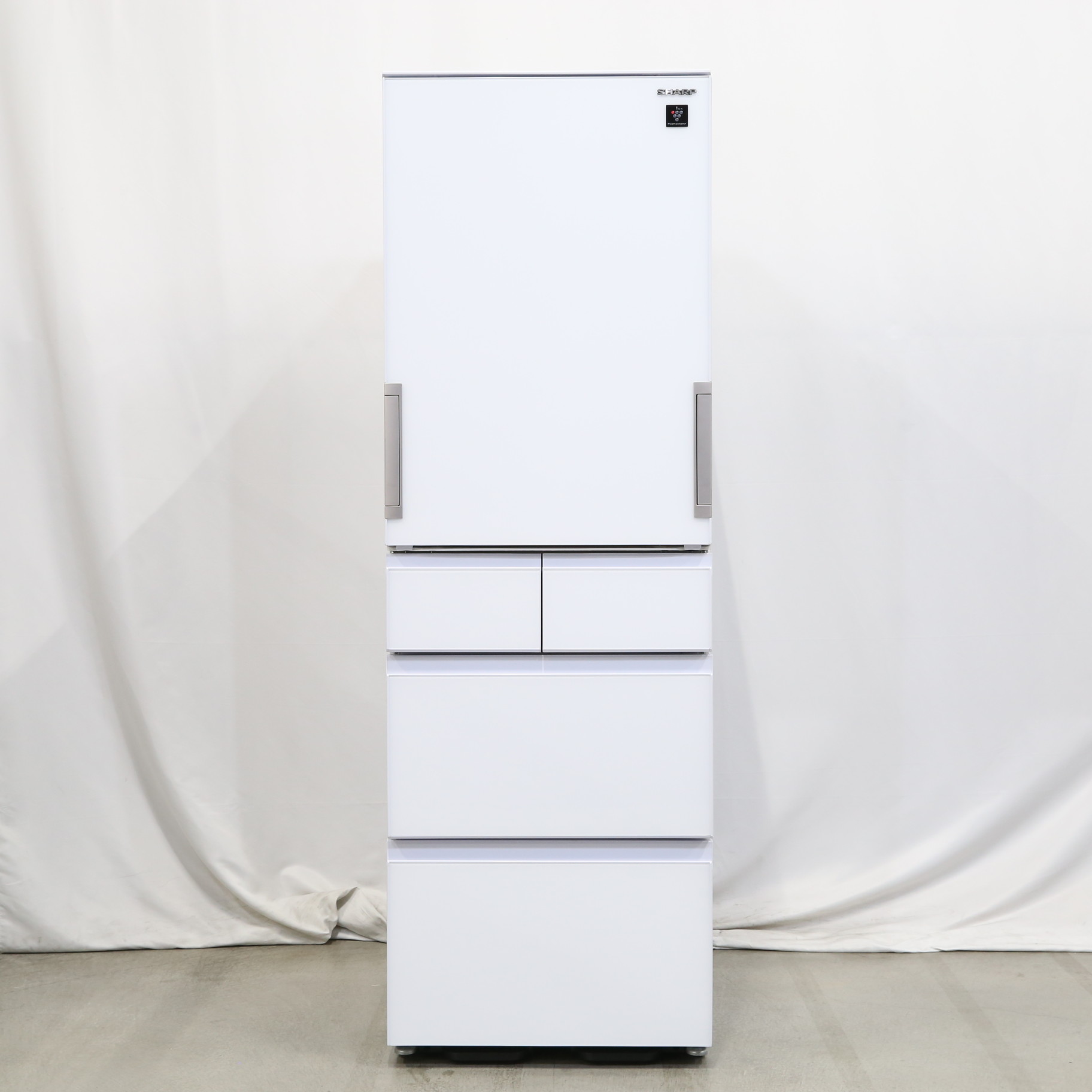 中古】〔展示品〕 冷蔵庫 ピュアホワイト SJ-G413G-W ［5ドア ／左右 