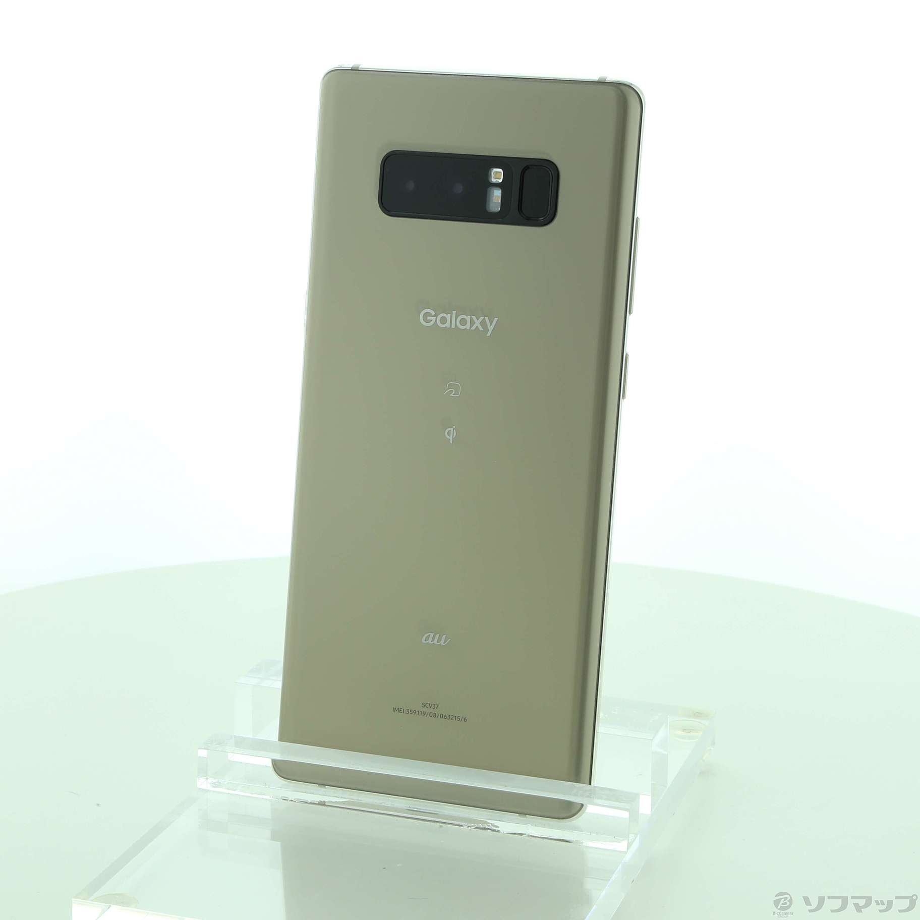 中古】GALAXY Note8 64GB メープルゴールド SCV37 auロック解除SIM