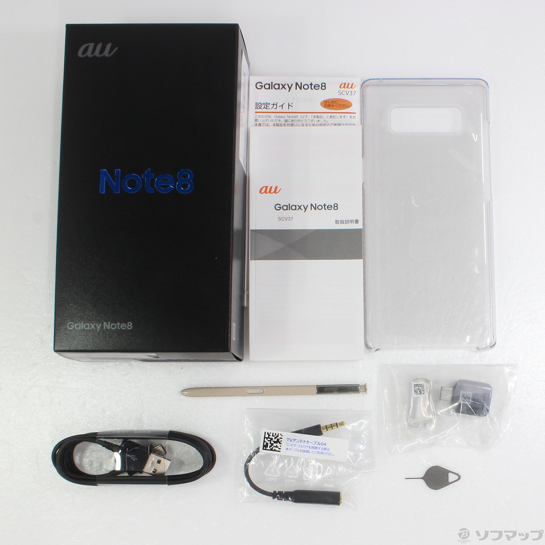 中古】GALAXY Note8 64GB メープルゴールド SCV37 auロック解除SIM