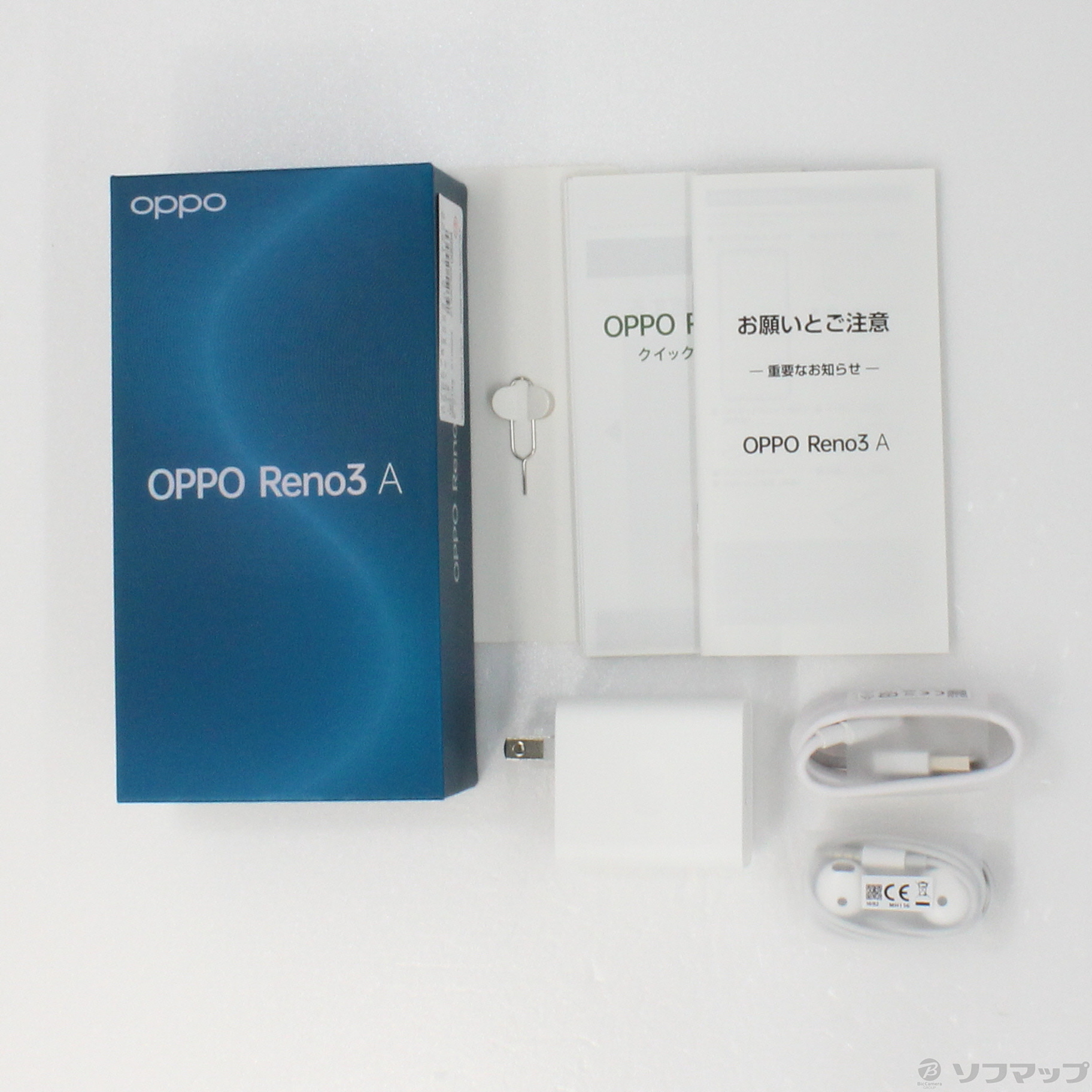 中古】OPPO Reno3 A 128GB ブラック A0020P Y!mobile [2133035509564