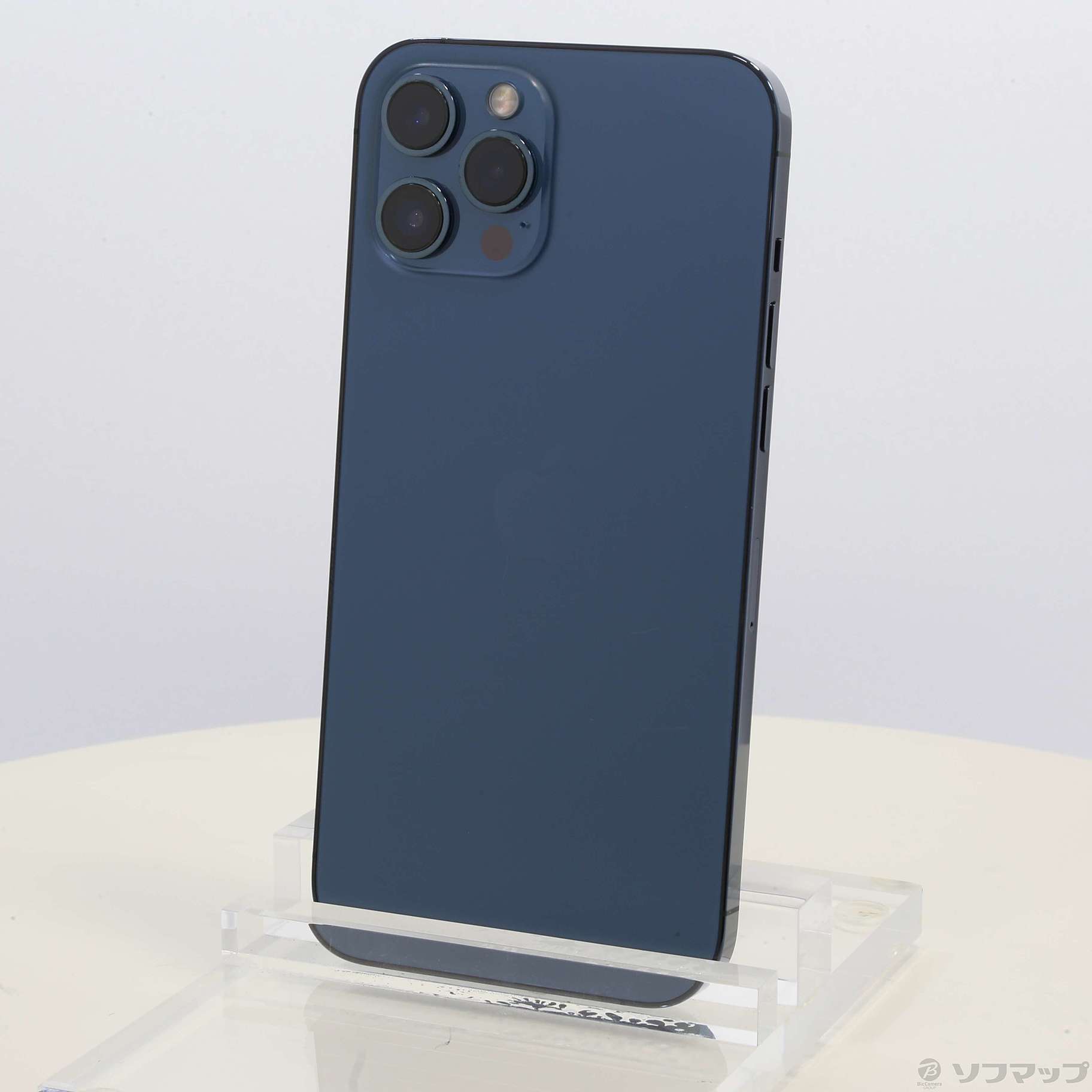 中古】iPhone12 Pro Max 128GB パシフィックブルー MGCX3J／A SIM