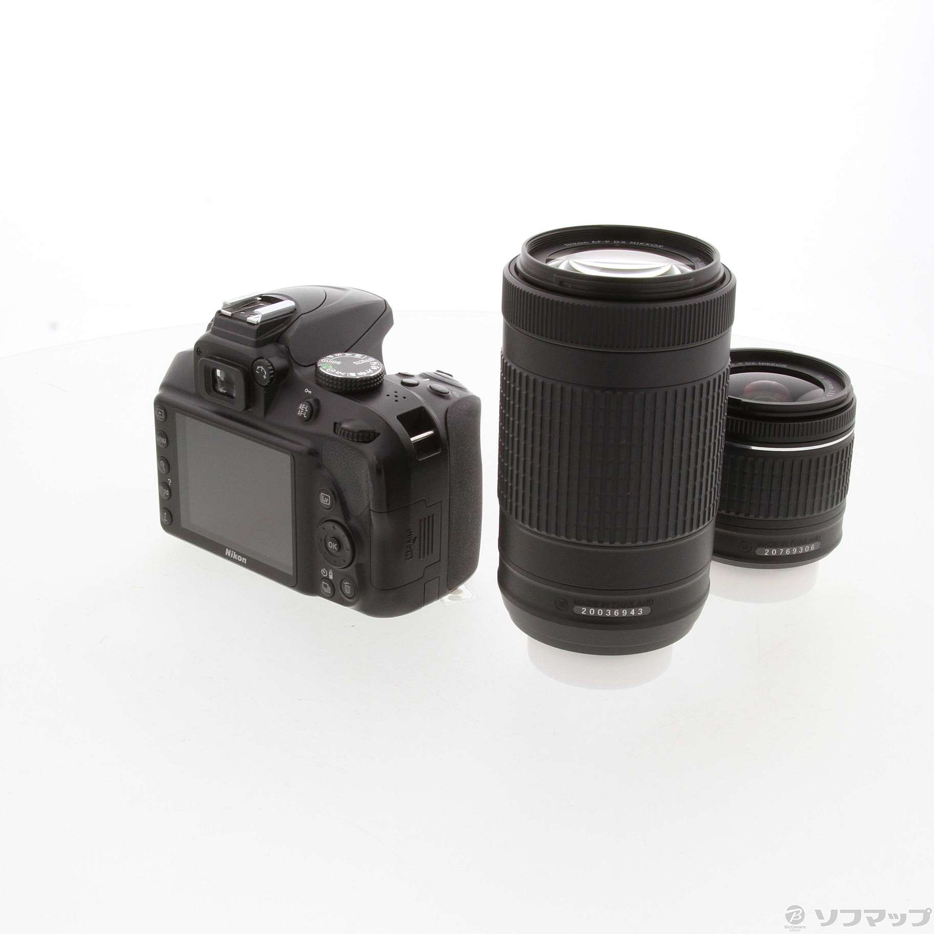 Nikon D3400 BLACK ダブルズームレンズキット 箱つき 【公式通販】