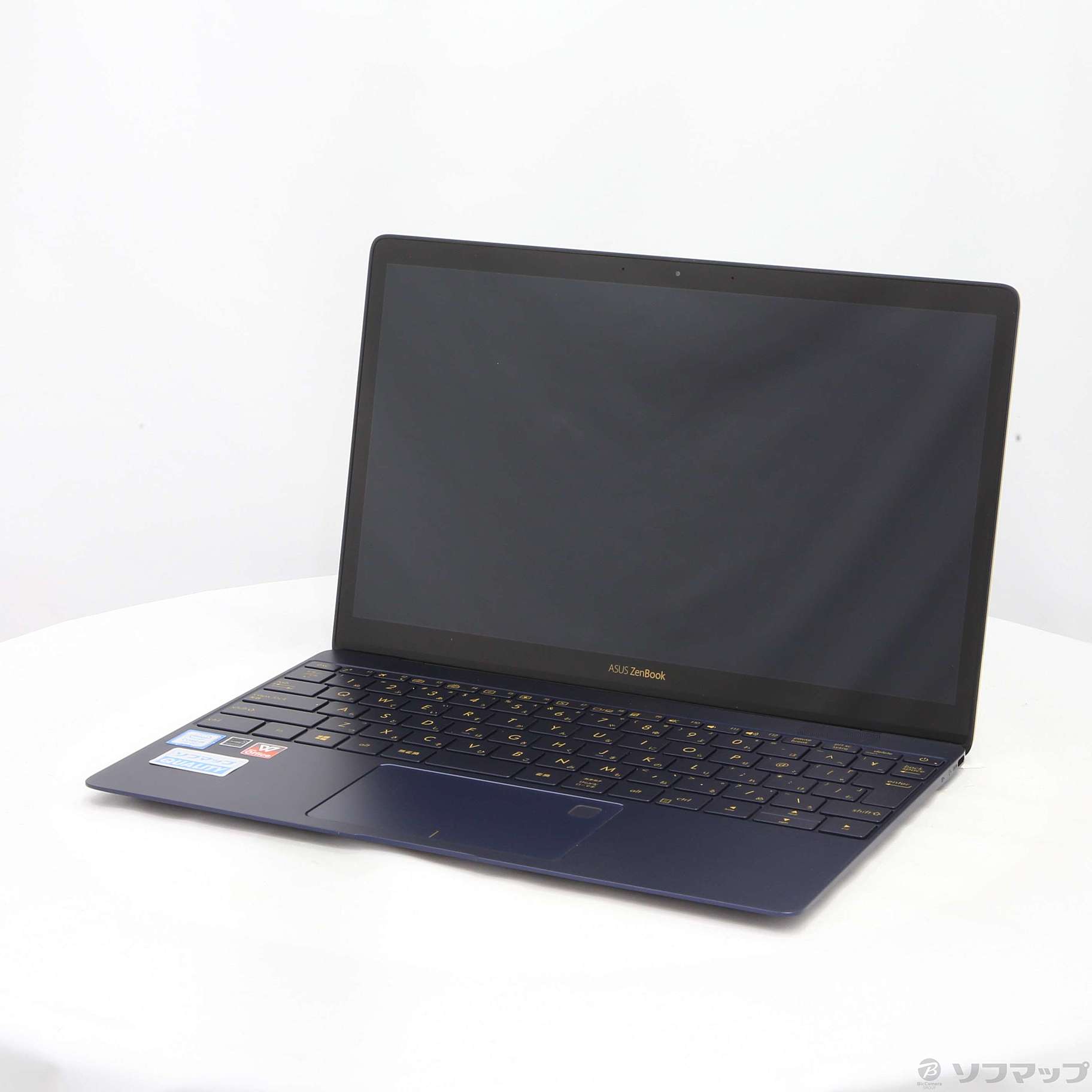 中古】ZENBOOK 3 UX390UA-256G ロイヤルブルー 〔Windows 10