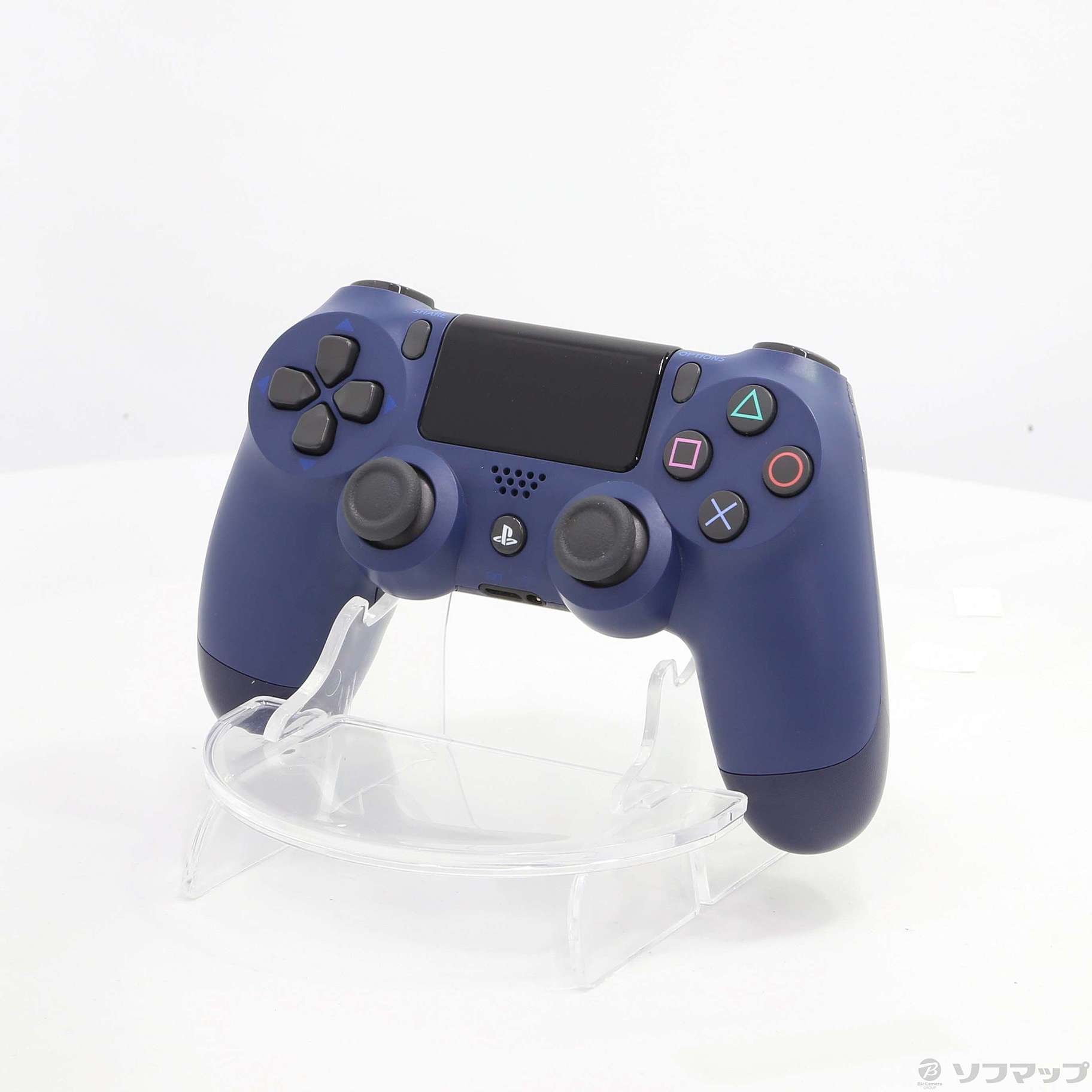 中古 ワイヤレスコントローラー Dualshockr4 ミッドナイト ブルー Ps4 リコレ ソフマップの中古通販サイト