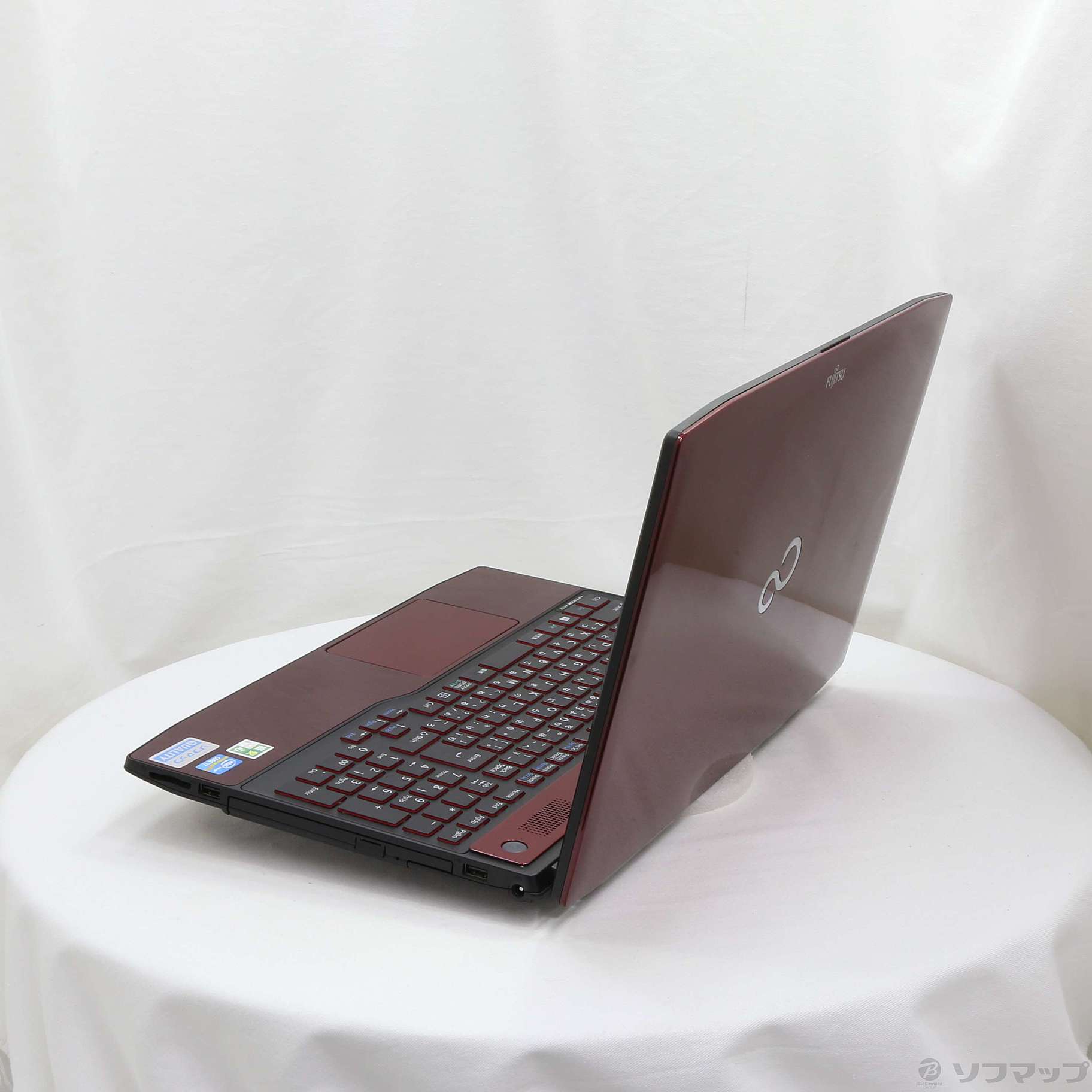 中古】格安安心パソコン LIFEBOOK AH77／K FMVA77KR ガーネットレッド 〔Windows 10〕 〔Office付〕  [2133035705249] - リコレ！|ビックカメラグループ ソフマップの中古通販サイト