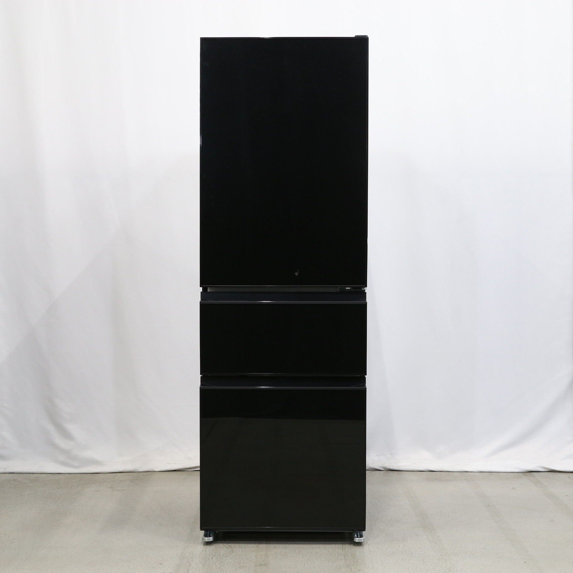 中古】〔展示品〕 冷蔵庫 CGシリーズ クリスタルブラック MR-CG37F-B