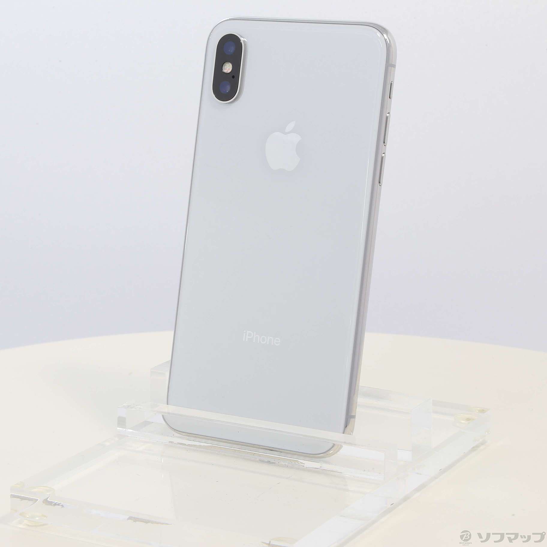 中古】iPhoneX 256GB シルバー MQC22J／A SoftBank [2133035807110