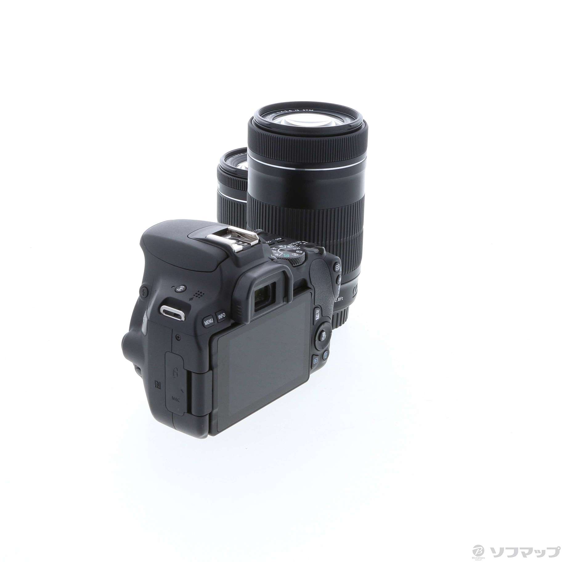 中古】EOS Kiss X9 ブラック ダブルズームキット [2133035821109 