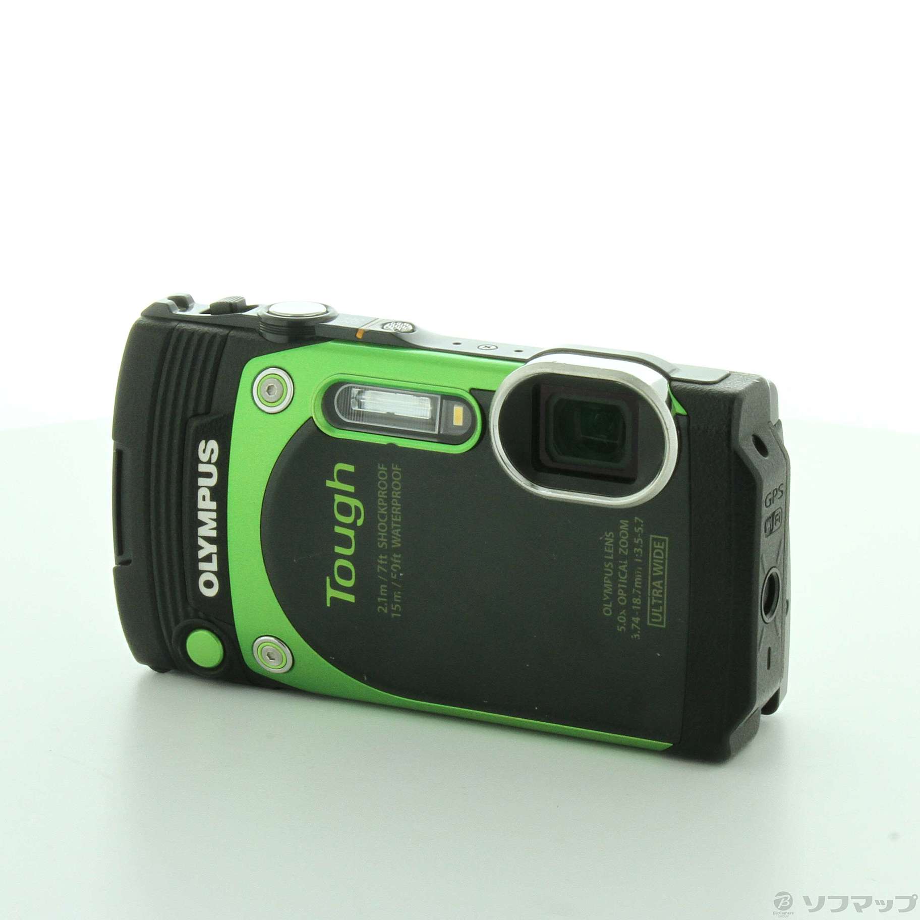 中古】OLYMPUS STYLUS TG-870 Tough グリーン [2133035826951