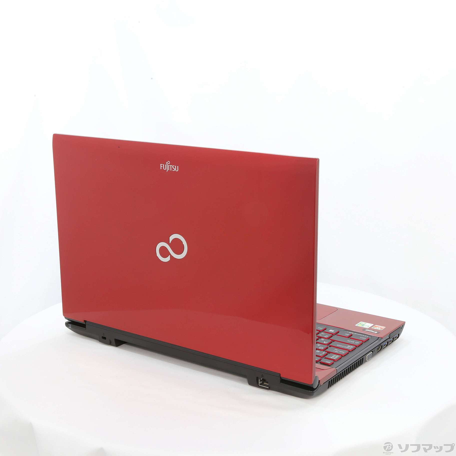 中古】格安安心パソコン LIFEBOOK AH56／J FMVA56JR ルビーレッド