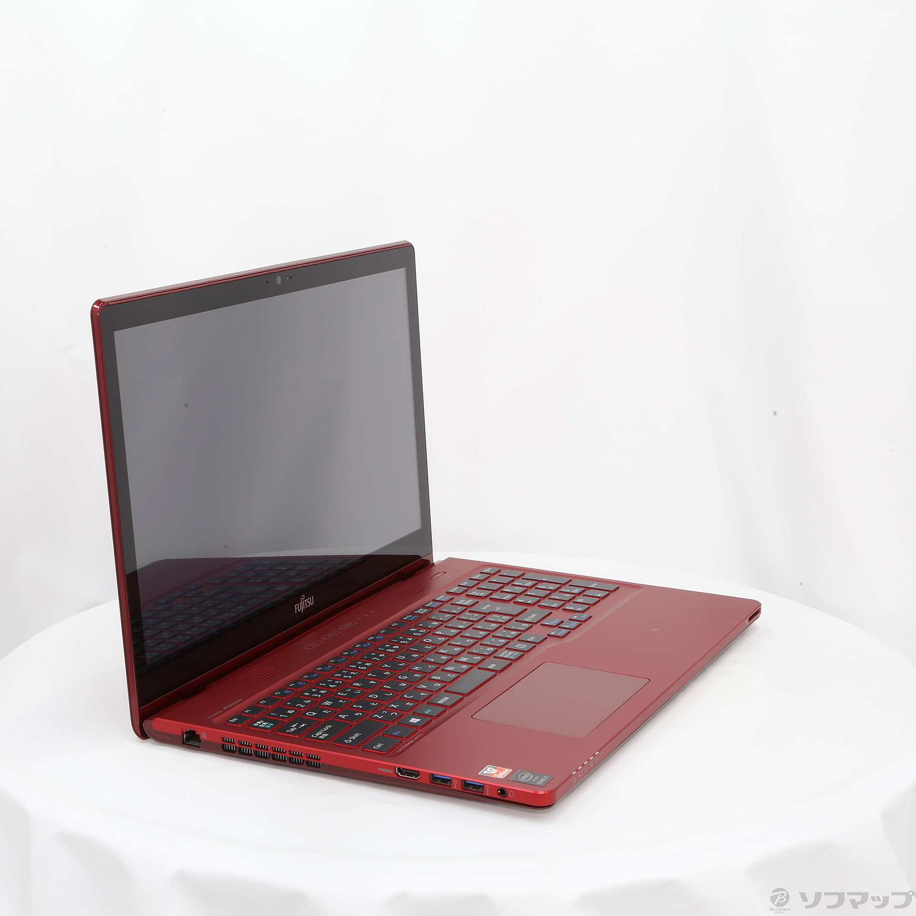 中古】LIFEBOOK AH77／S FMVA77SRZ ガーネットレッド 〔Windows 10