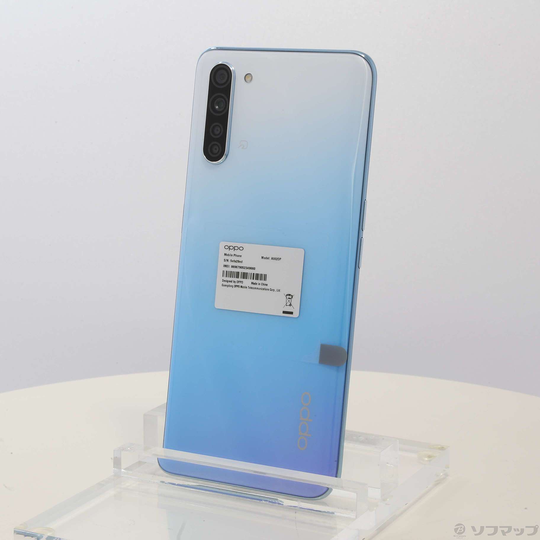 中古】OPPO Reno3 A 128GB ホワイト A002OP Y!mobile [2133035901184