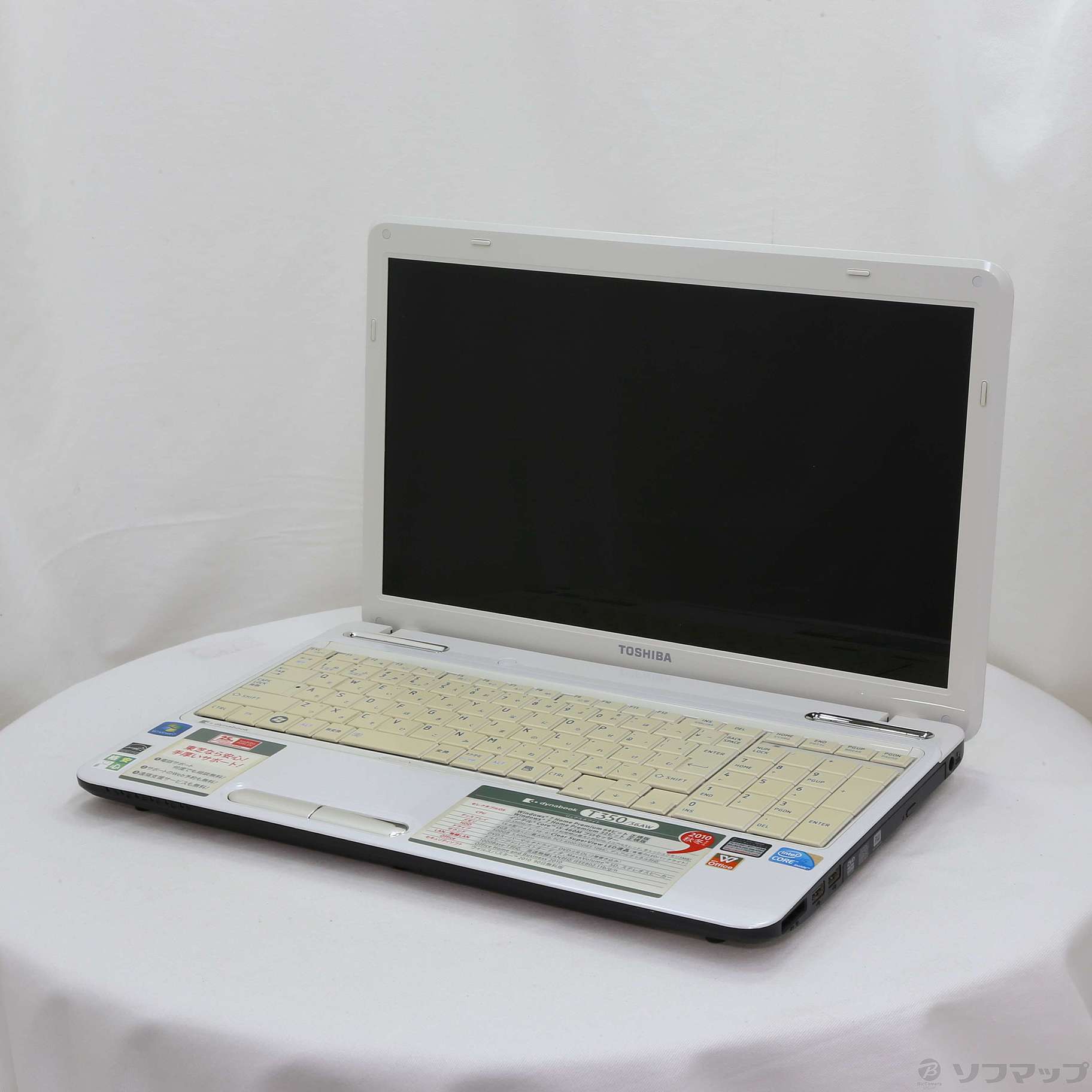 中古】格安安心パソコン dynabook T350／36AW PT35036ASFW リュクス 