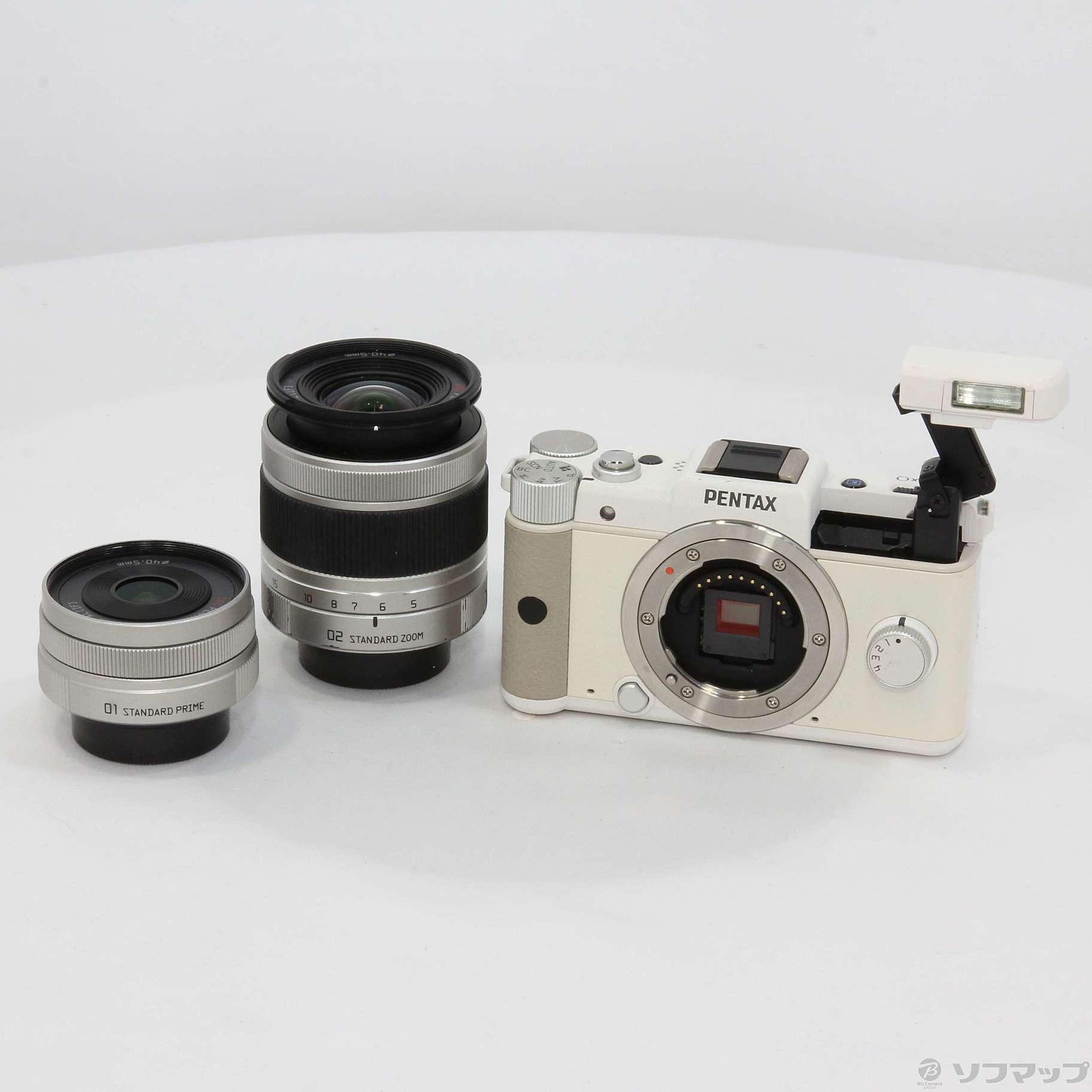 中古】PENTAX Q ダブルレンズキット (1240万画素／ホワイト／SDXC