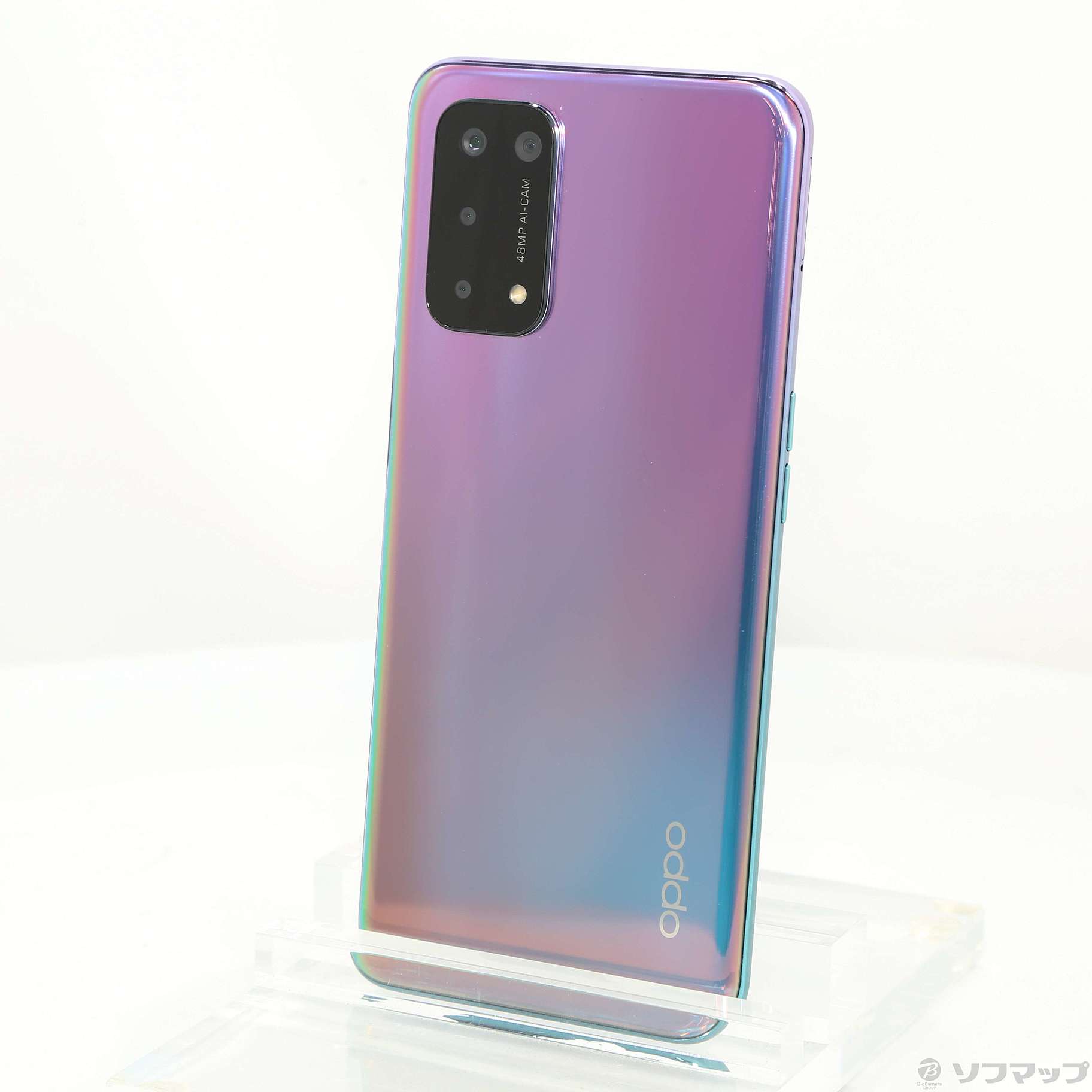 中古】OPPO A54 5G 64GB ファンタスティックパープル OPG02 UQ mobile