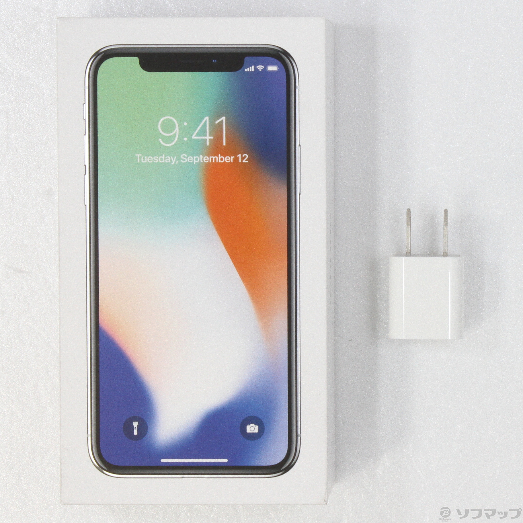 中古】セール対象品 iPhoneX 256GB シルバー MQC22J／A SoftBank