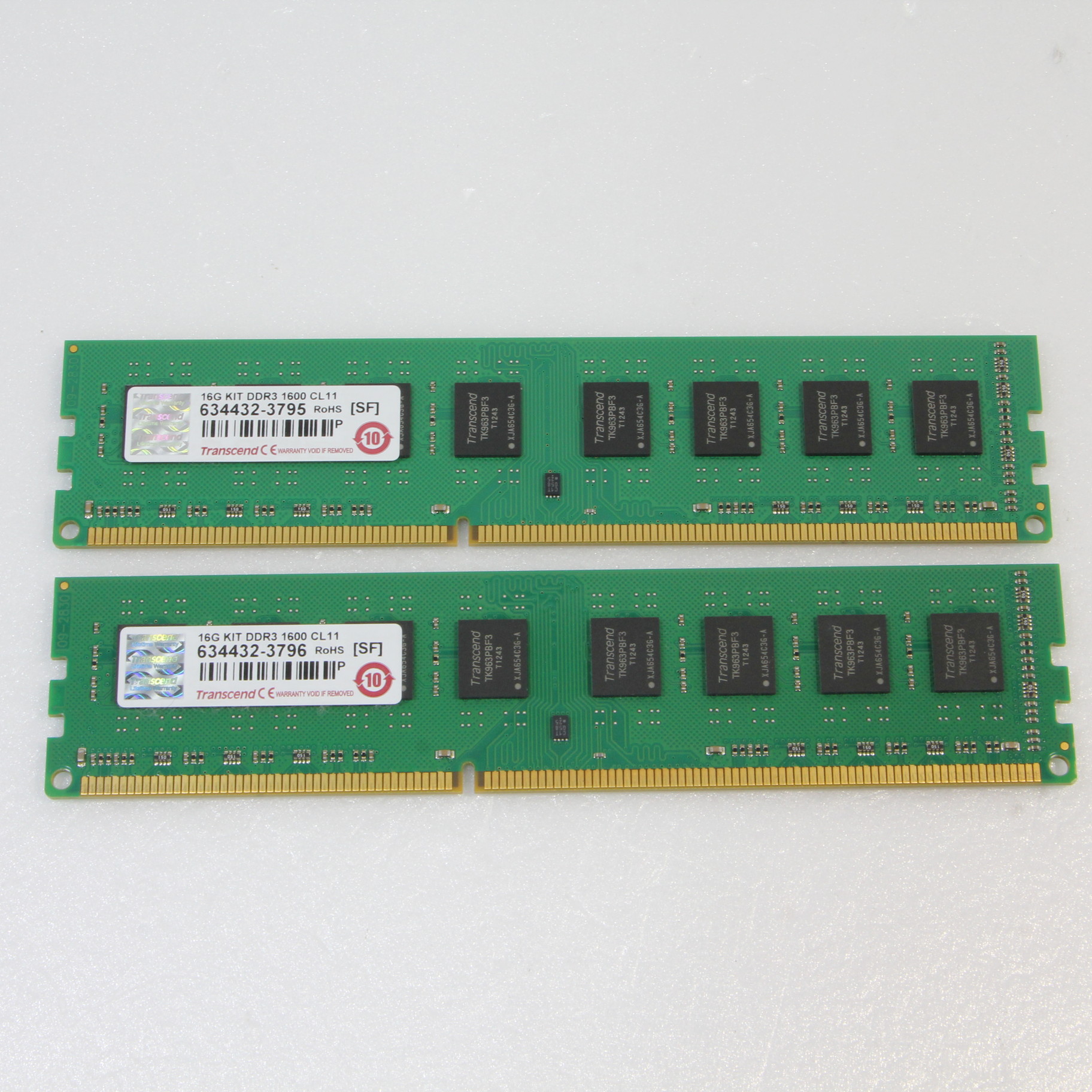 Transcend 16Gset DDR3 1600 CL11 （8GBx2）