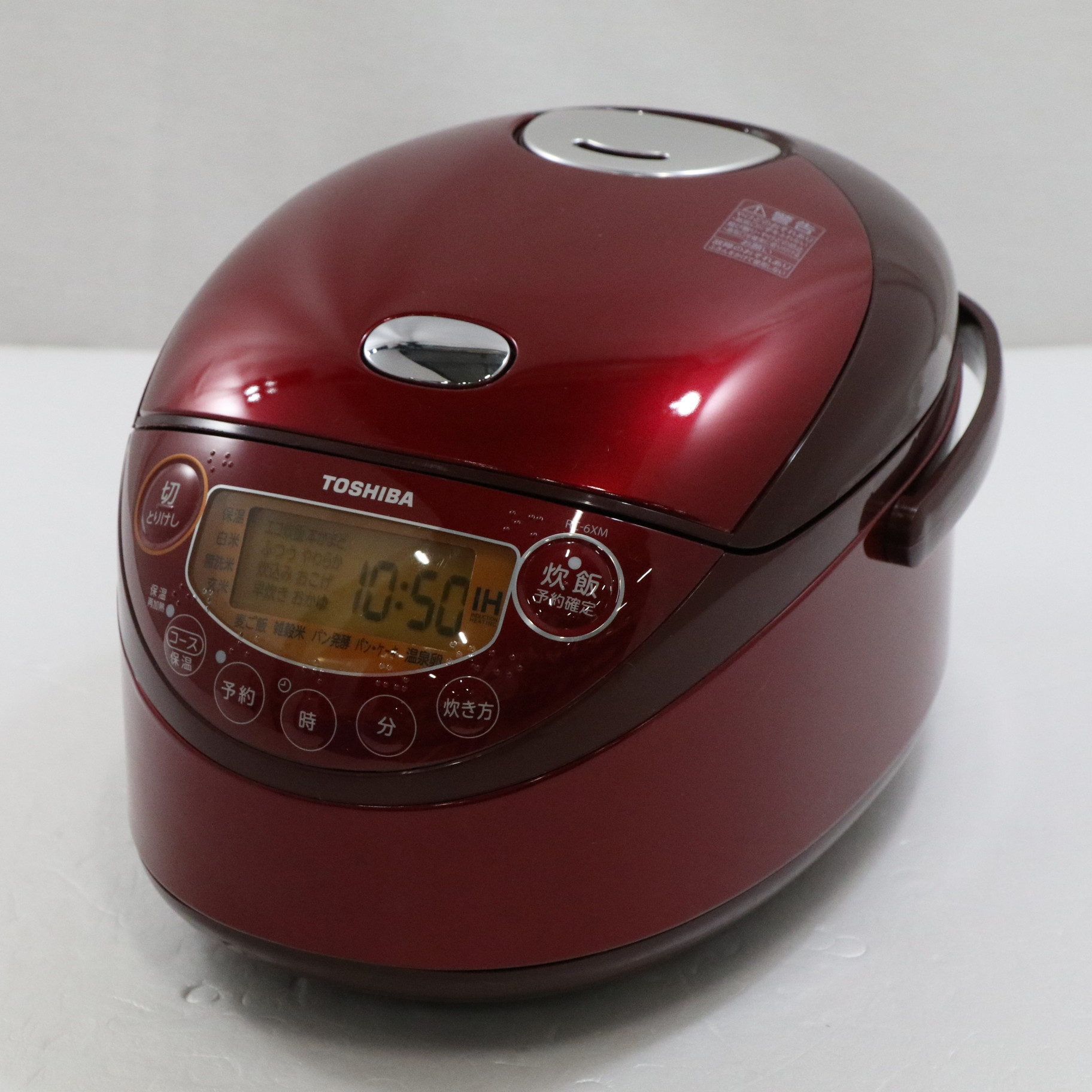 東芝 炊飯器 3.5合 IHジャー炊飯器 保温白米24時間 RC-6XM(R) 備長炭鍛造かまど 釜 - 3
