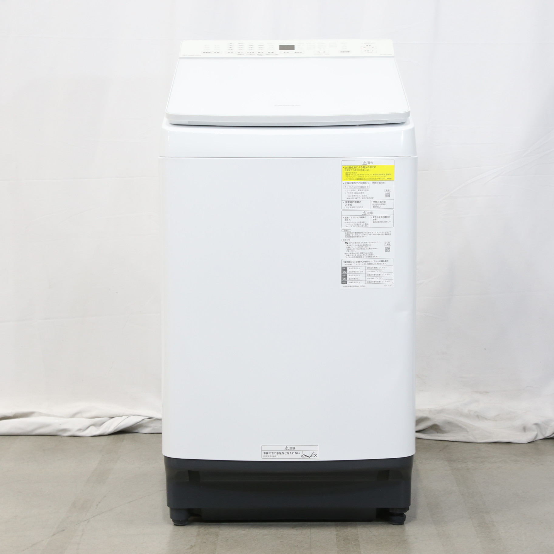 〔展示品〕 縦型洗濯乾燥機 FWシリーズ ホワイト NA-FW100K9-W ［洗濯10.0kg ／乾燥5.0kg ／ヒーター乾燥(水冷・除湿タイプ)  ／上開き］