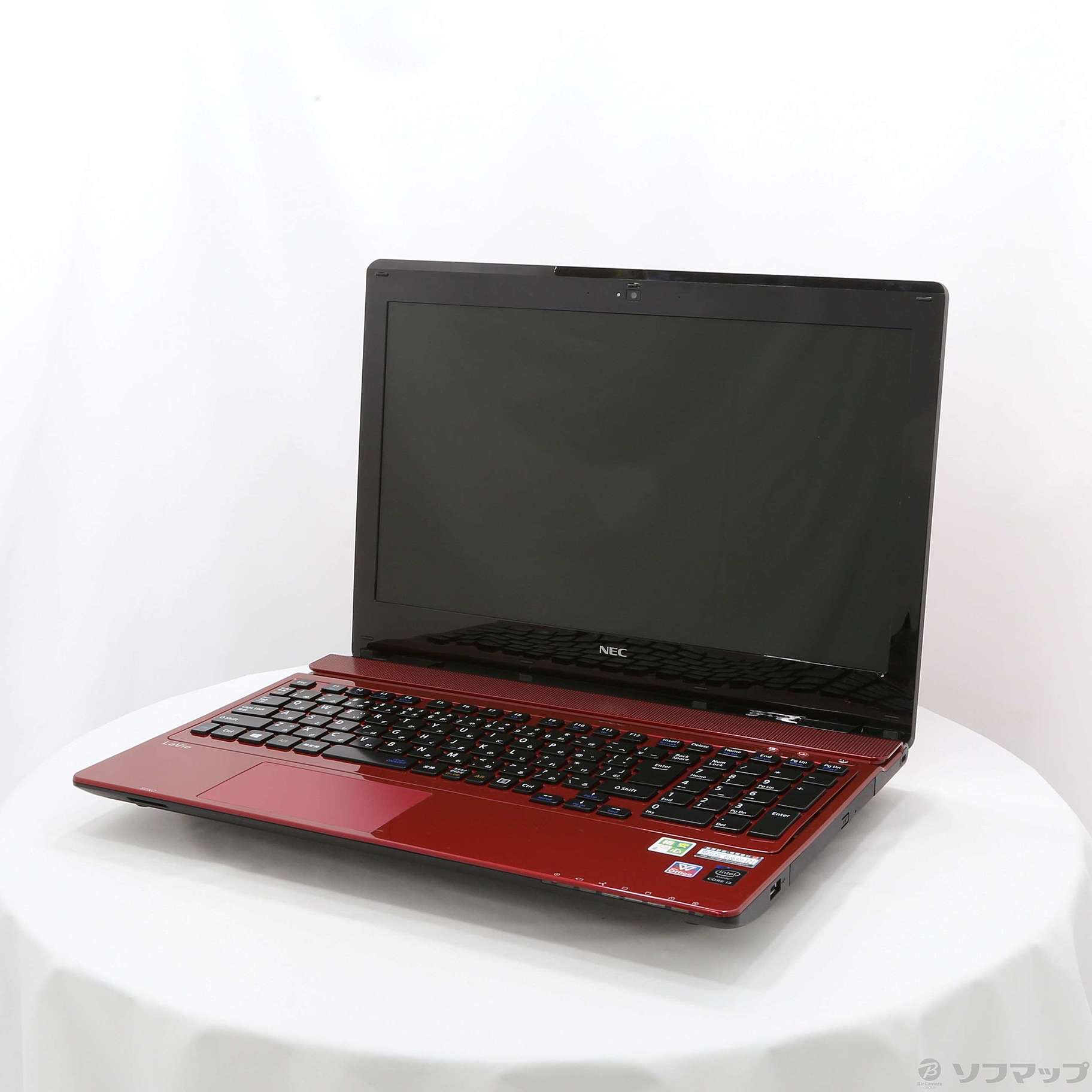 格安安心パソコン LaVie Note Standard NS350/AAR-YC PC-NS350AAR-YC クリスタルレッド ※バッテリー完全消耗