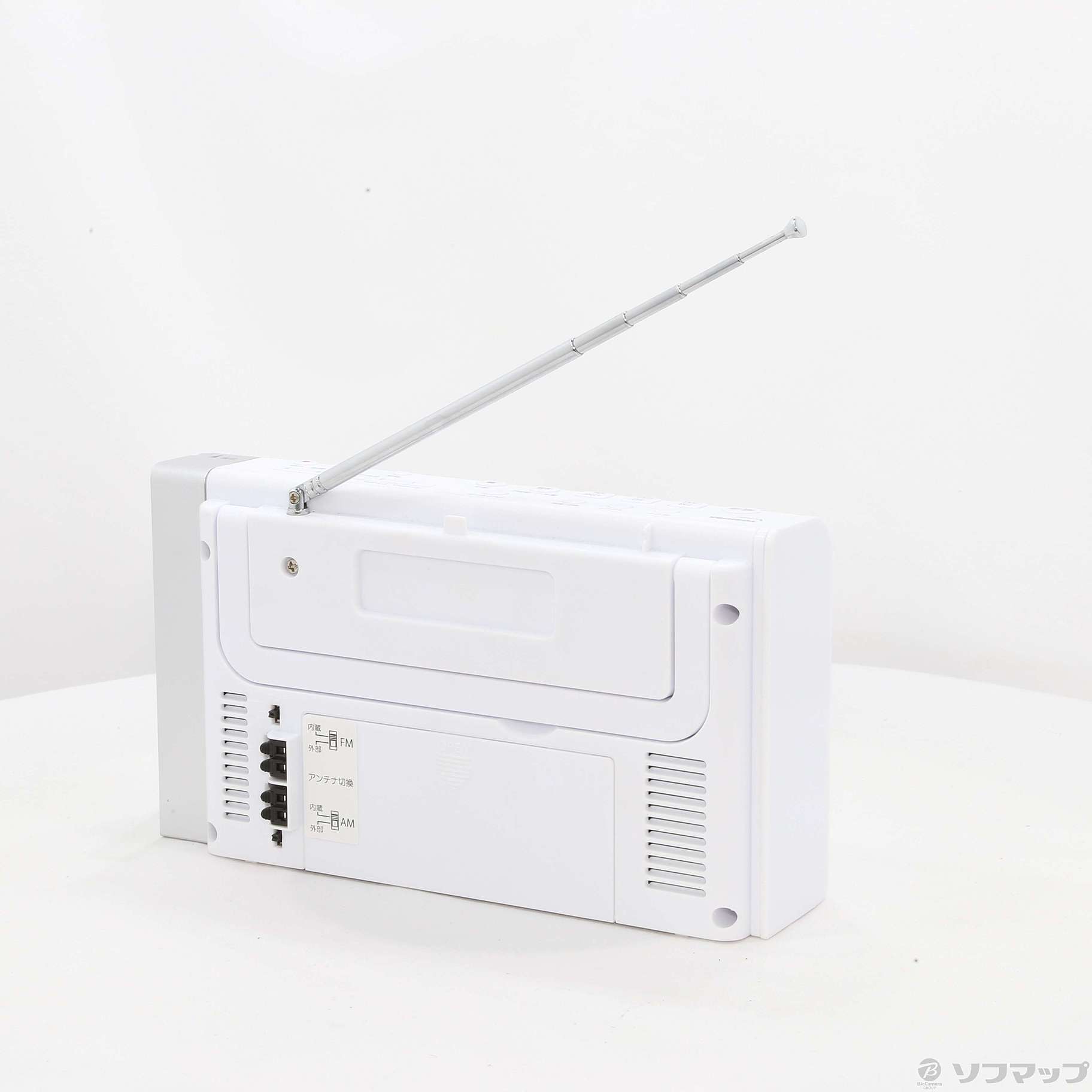 東芝 ワイドFM AMラジオ（ホワイト）TOSHIBA TY-RHR1-W - ラジオ