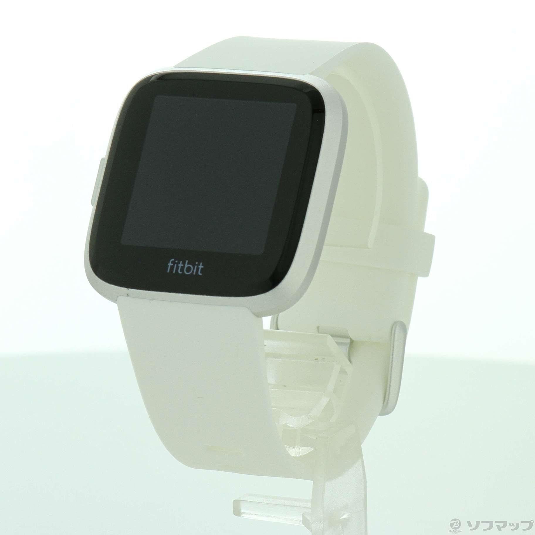 FItbit Versa ライトエディション FB415SRWT-FRCJK ホワイト／シルバーアルミニウムケース
