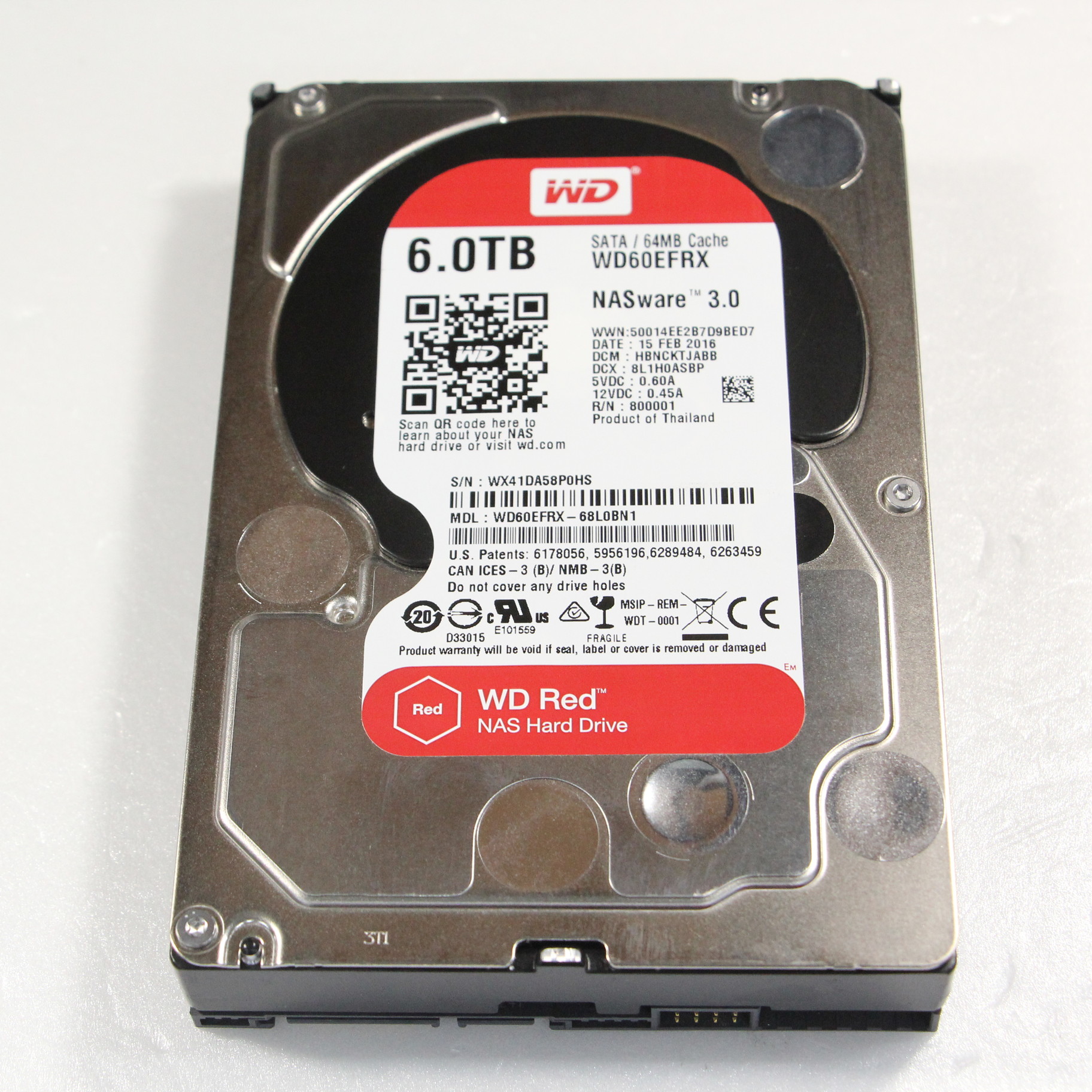 【中古】WD60EFRX 12/07(火)新入荷！ [2133036182544] - リコレ！|ソフマップの中古通販サイト