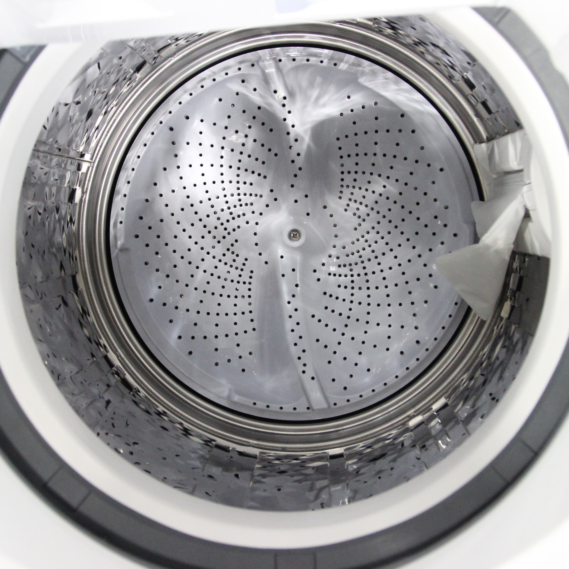 【中古】〔展示品〕 縦型洗濯乾燥機 ホワイト系 ES-TX8E-W [洗濯8.0kg ／乾燥4.5kg ／ヒーター乾燥(排気タイプ) ／上開き