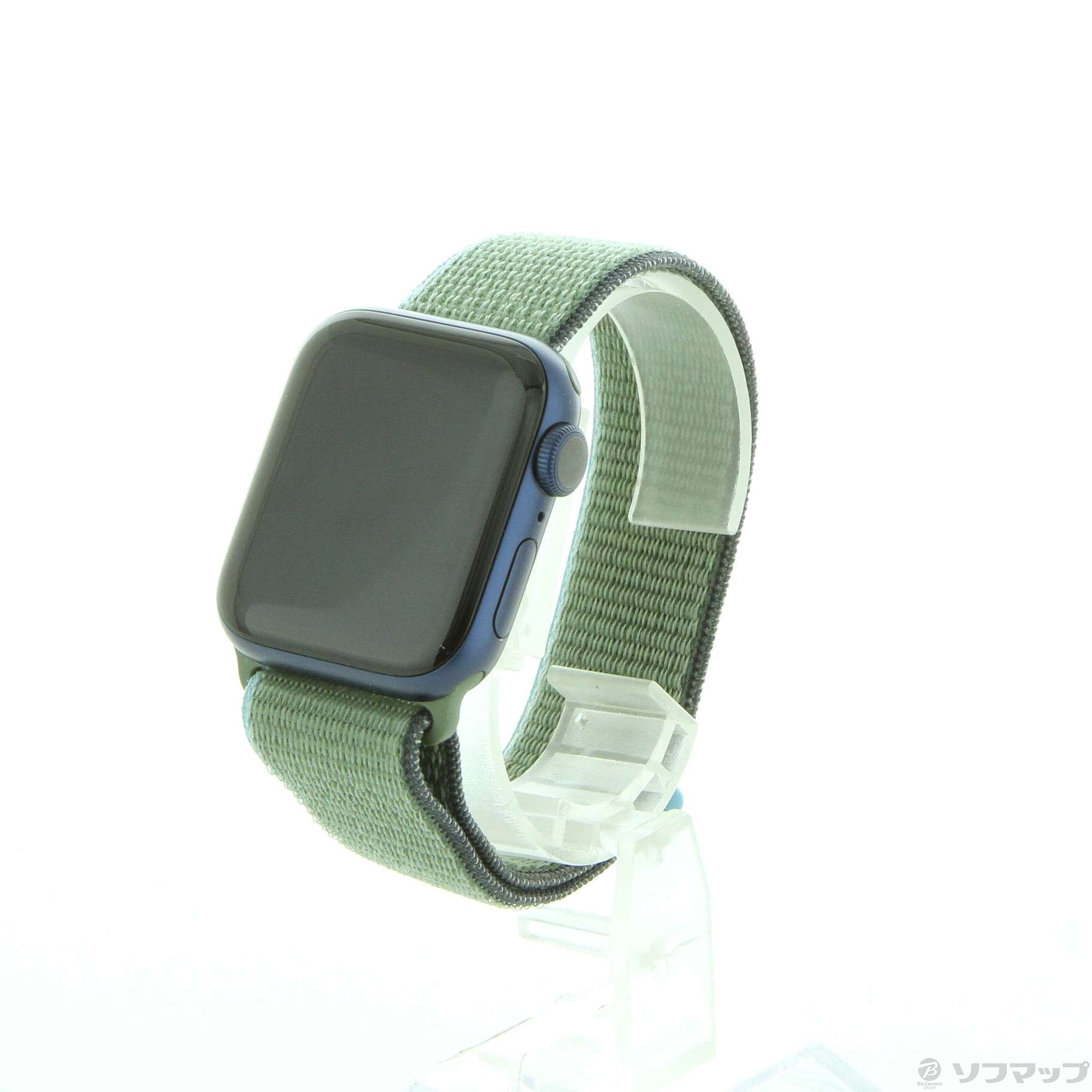 Apple Watch Series 6 GPS 40mm ブルーアルミニウムケース インバネスグリーンスポーツループ