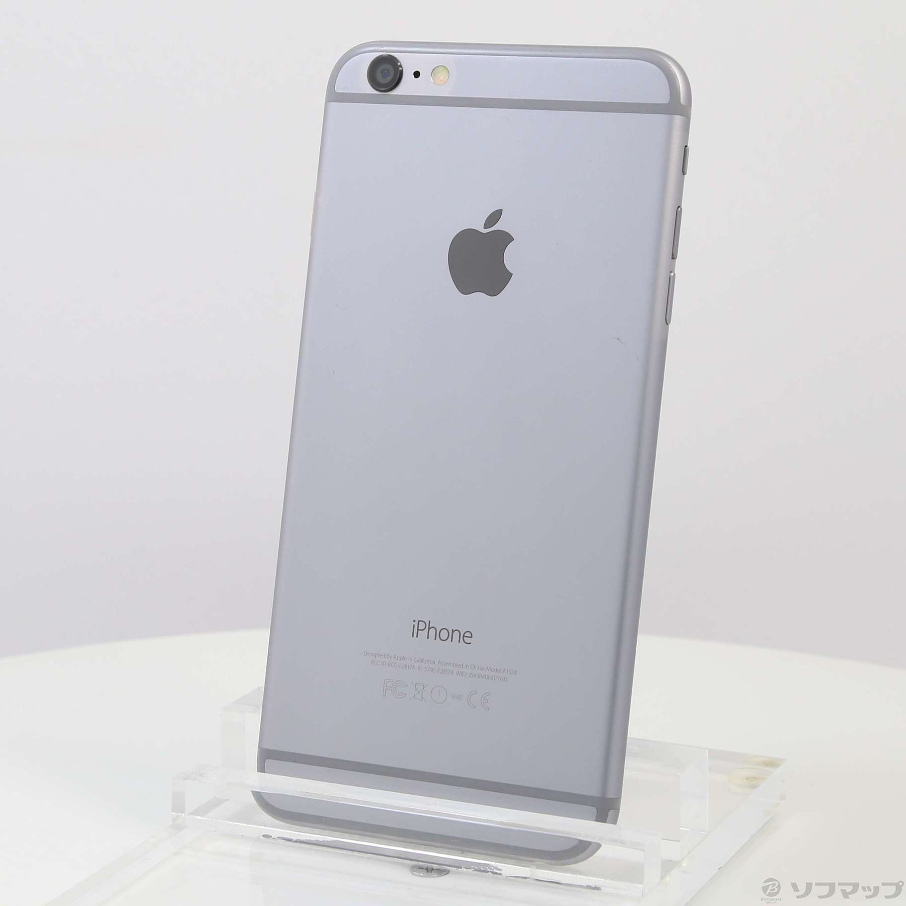 中古】iPhone6 Plus 64GB スペースグレイ MGAH2J／A SoftBank