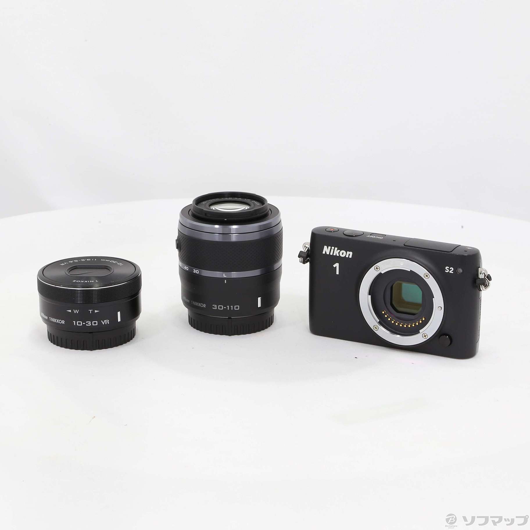 中古】Nikon 1 S2 ダブルズームキット (1418万画素／ブラック
