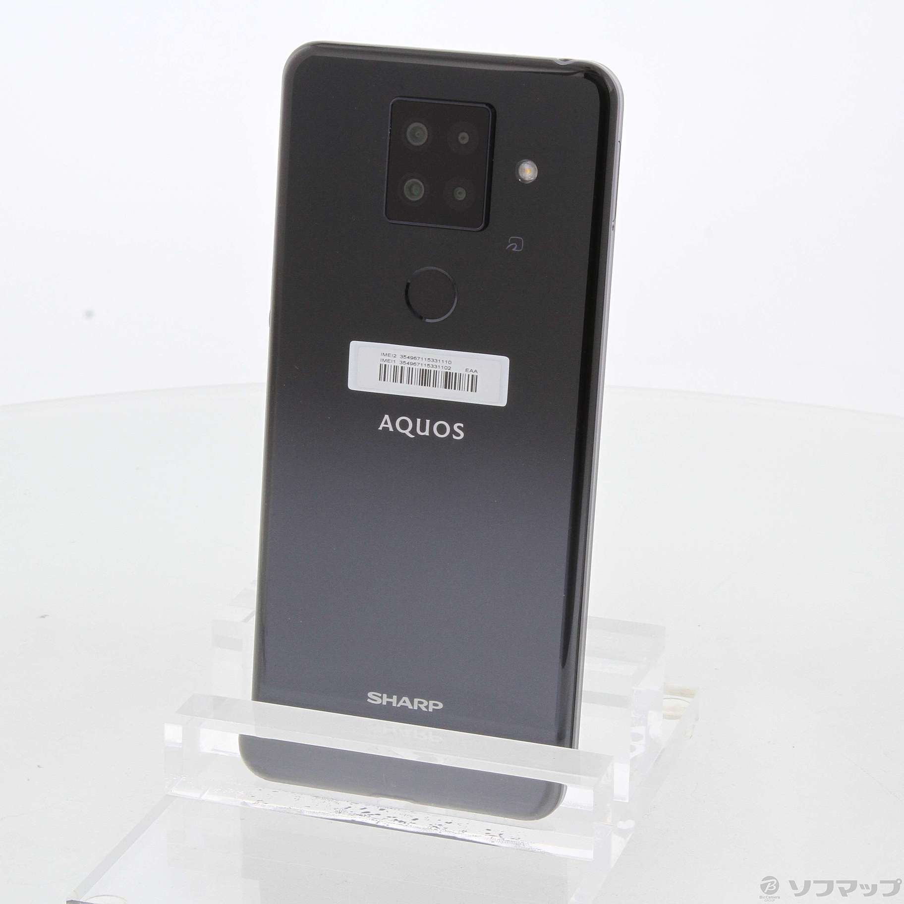 中古】AQUOS sense4 plus 128GB ブラック SH-M16 SIMフリー ◇12/21(火
